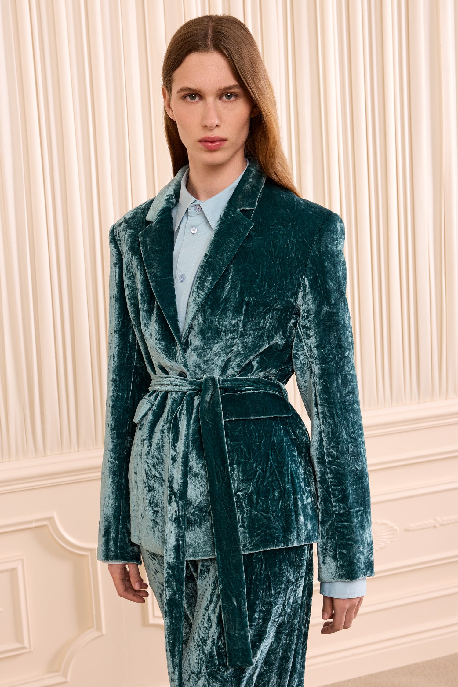 Ulla Johnson Ellery Velvet Jacket - Jadeite