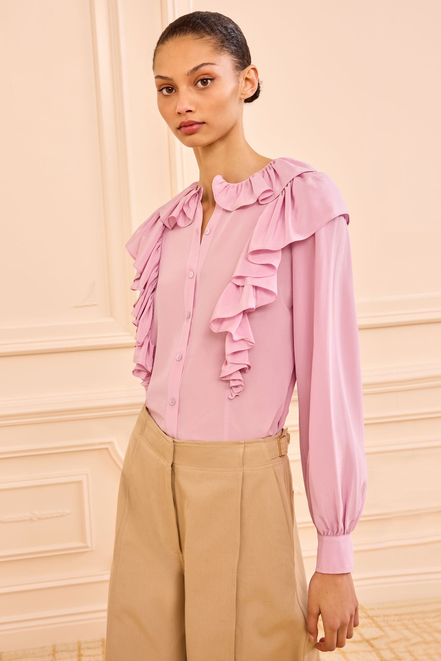 Ellie Silk Blouse Aster