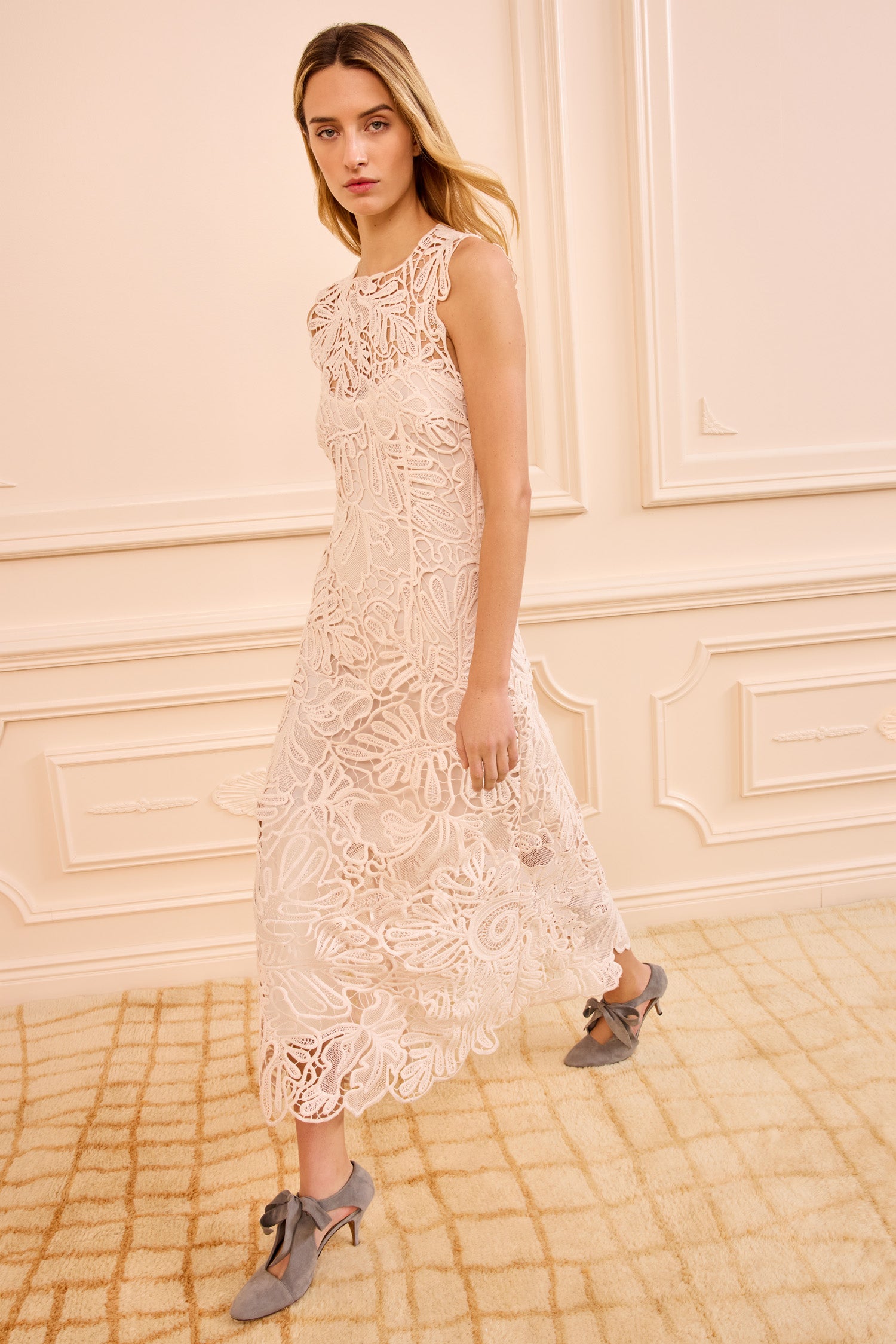 Ulla Johnson Eloisa Corded Lace Dress - Chalk