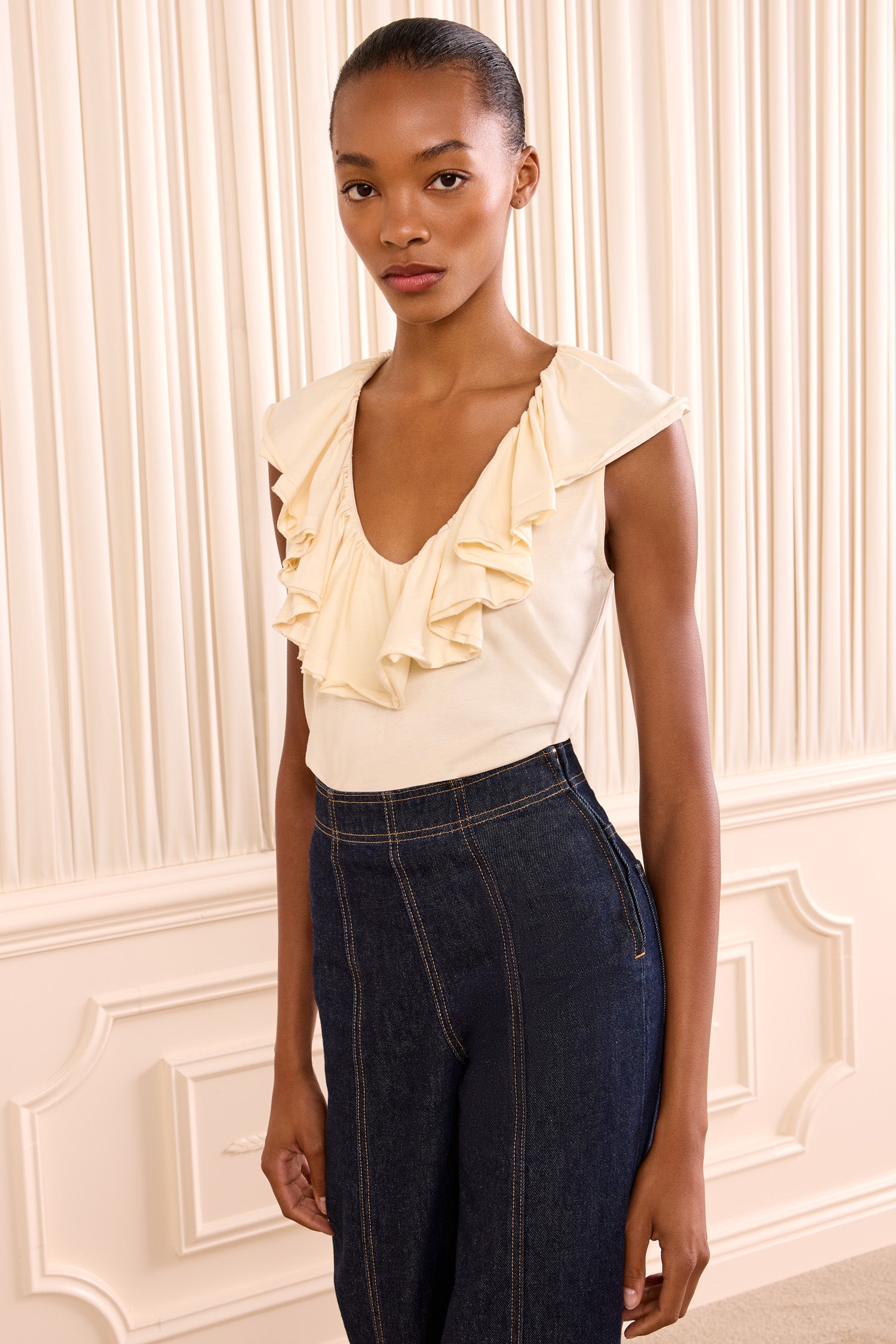 Elsie Cotton Top - Cowrie