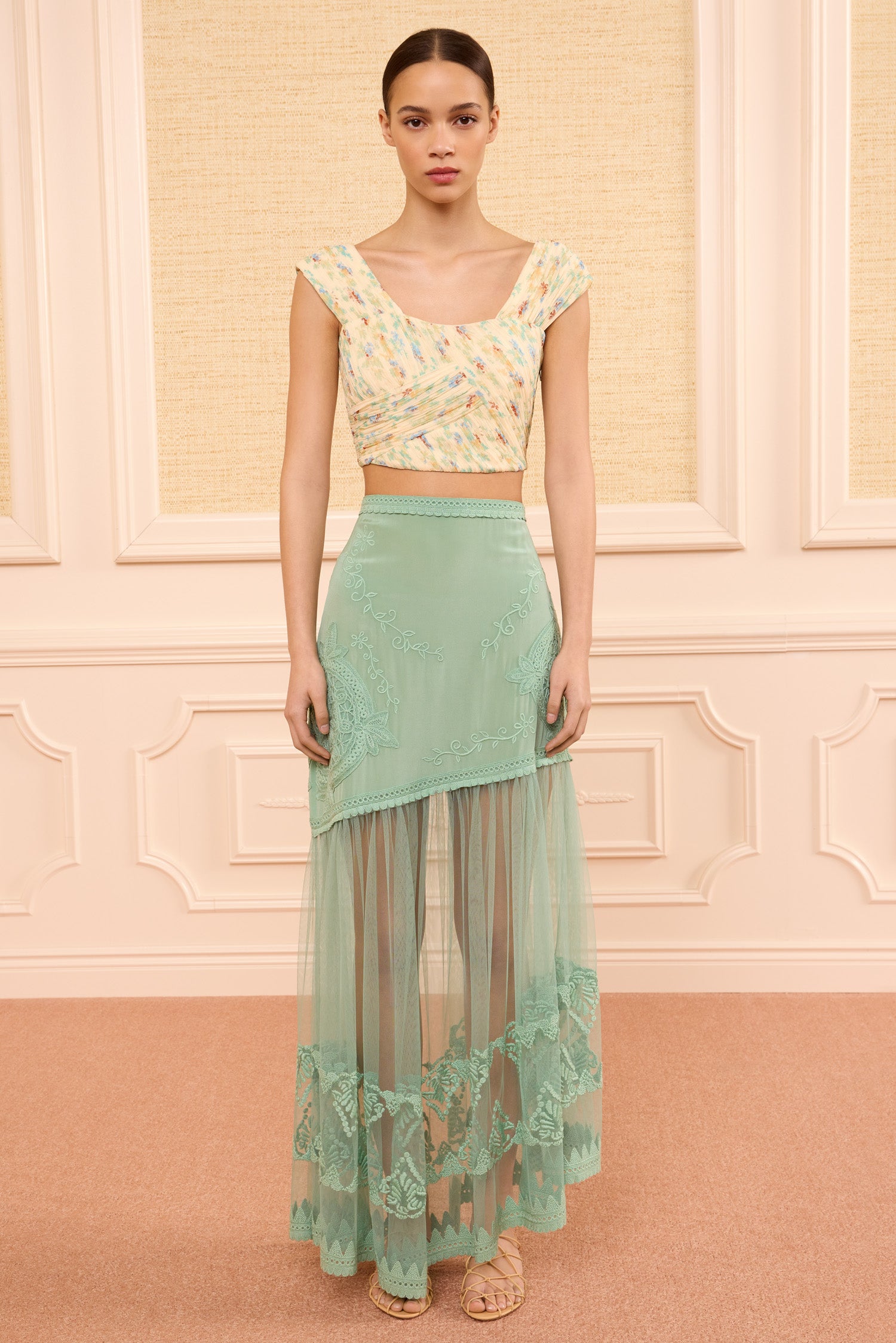 Ulla Johnson Elspeth Silk Midi Skirt - Arctic