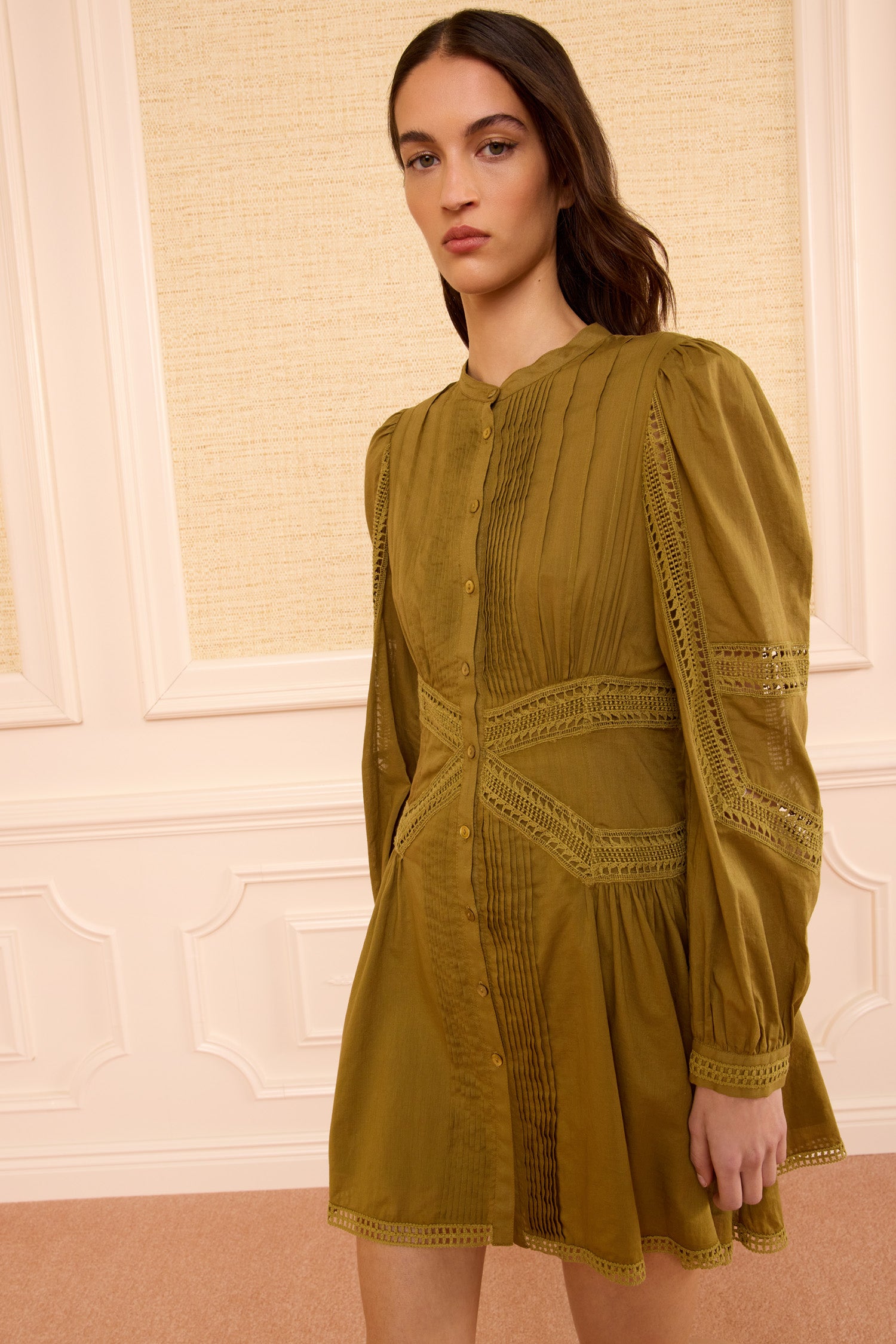 green lace cocktail dress with sleeves womens elegant sequined lace v neck 3 4 sleeve lace contrast