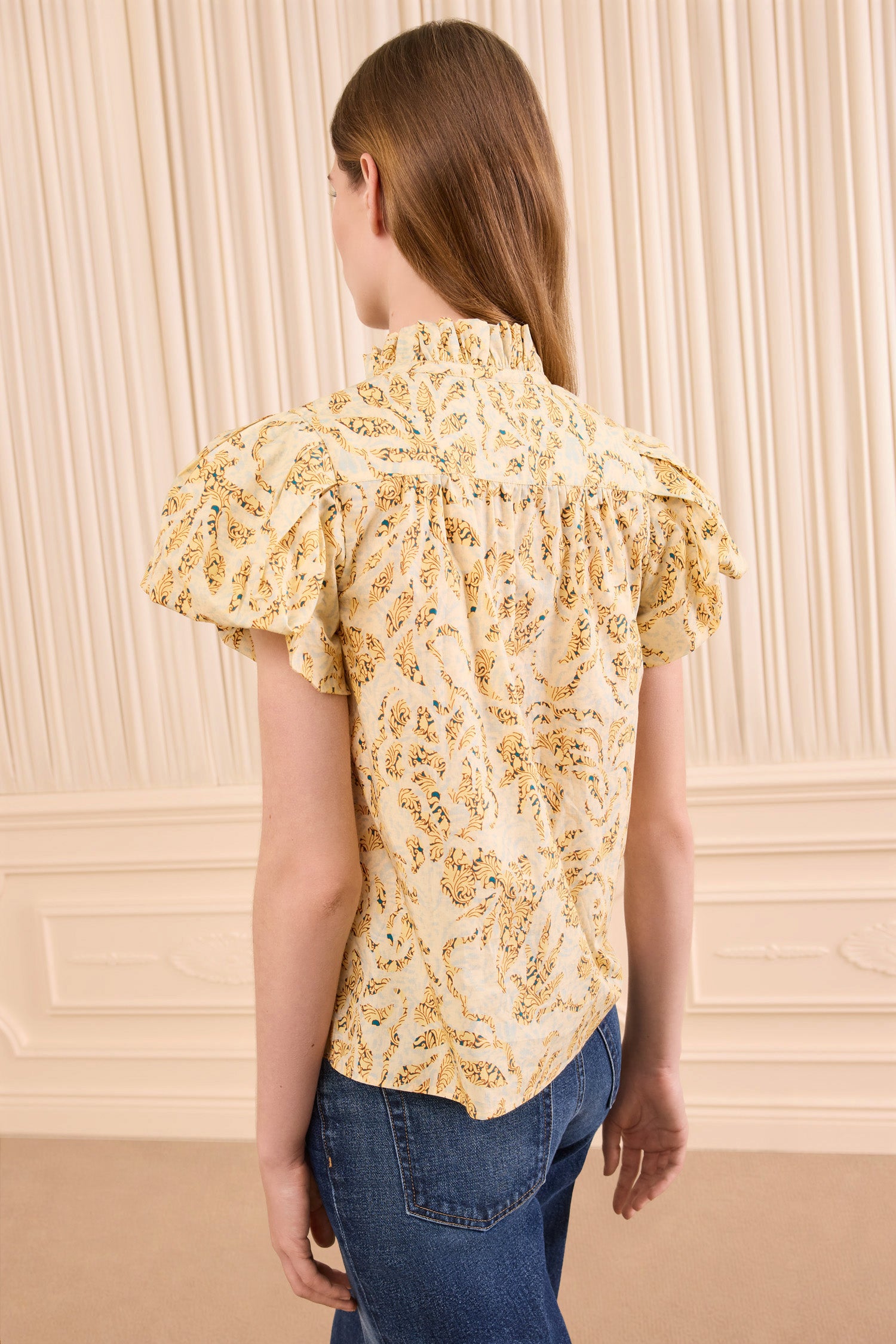 Ulla Johnson Estela SS Cotton Top - Chamomile