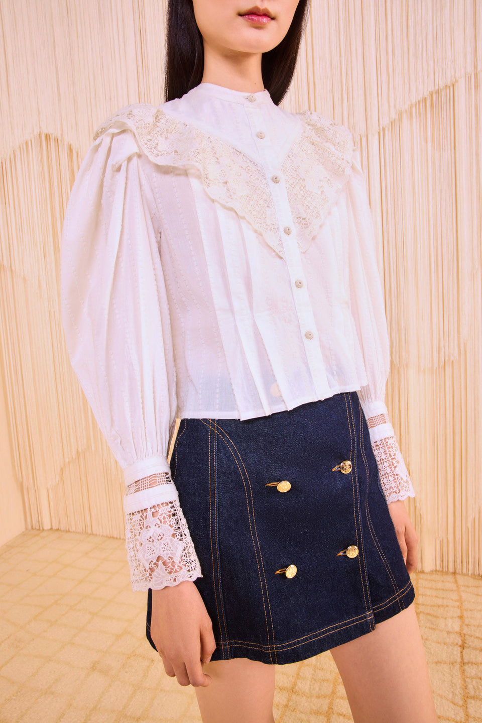 Esther Long Sleeve Blouse - Pristine