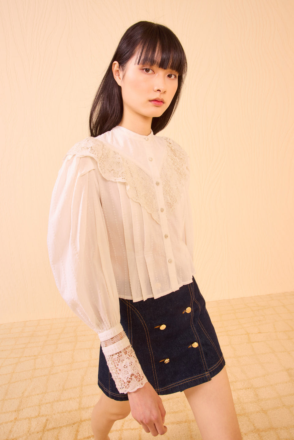 Esther Long Sleeve Blouse - Pristine