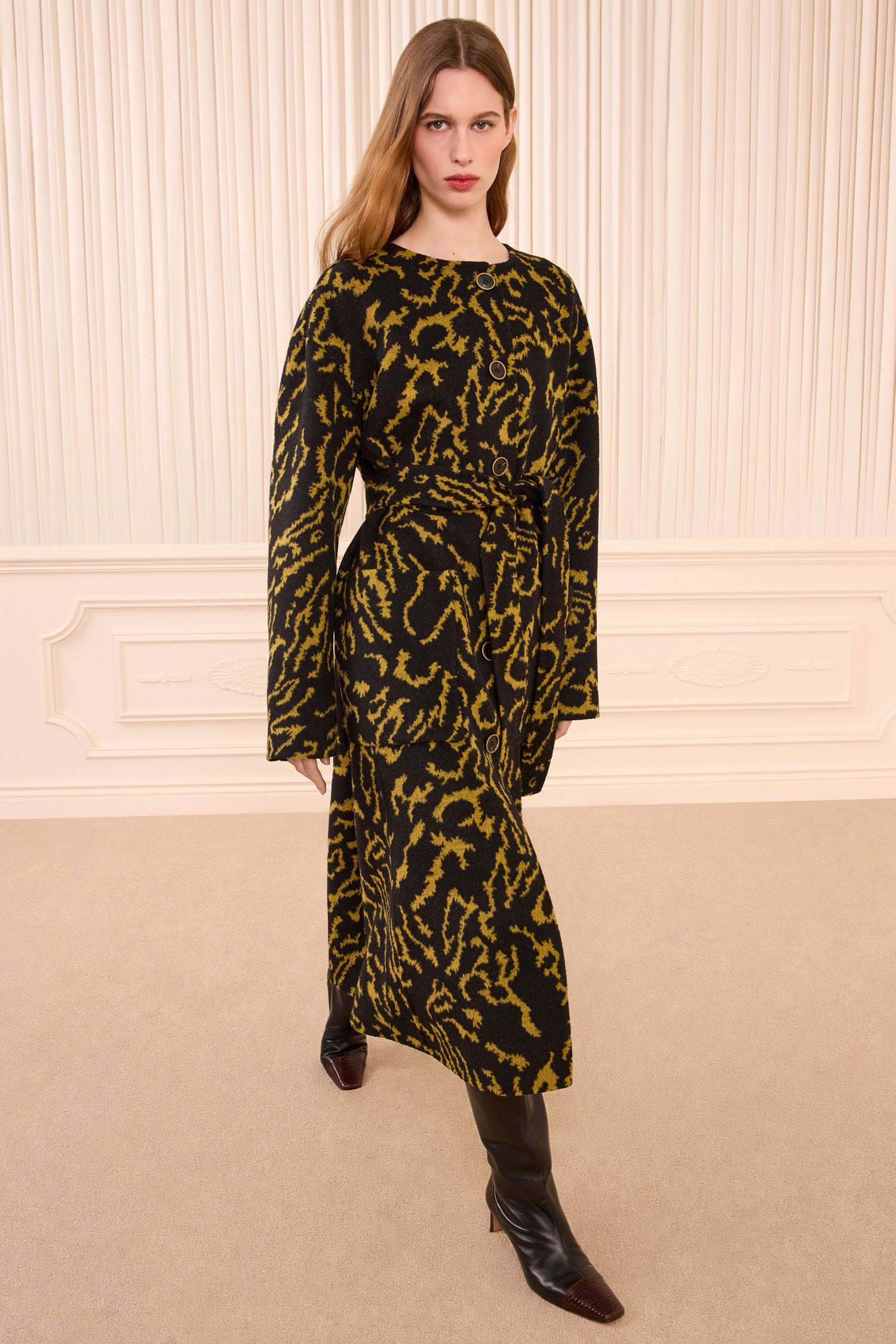 Fernanda Wool Coat - Amber