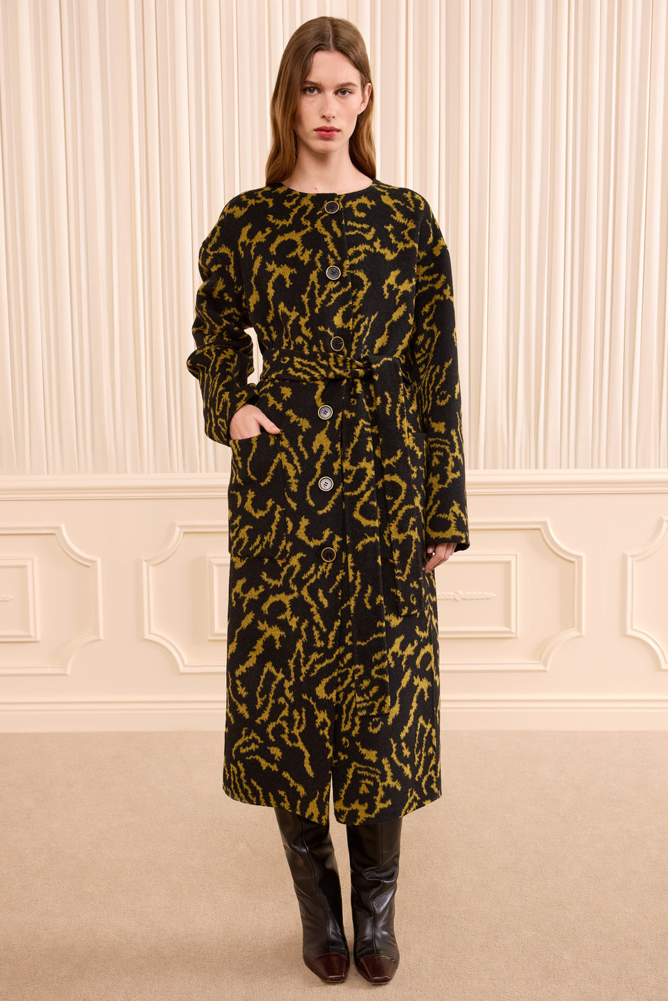 Fernanda Wool Coat - Amber