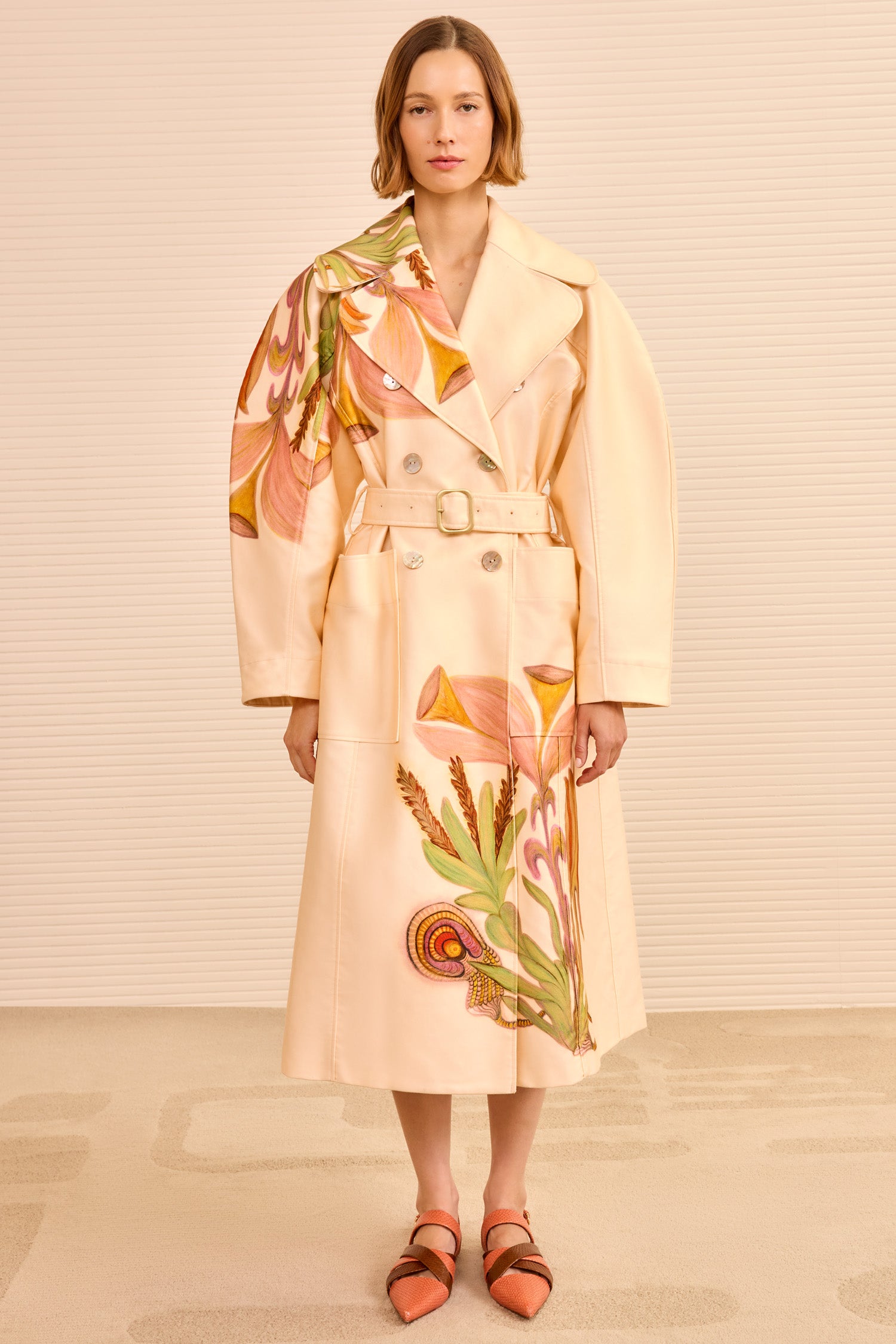 Ulla Johnson Fleur Belted Trench Coat - Inner Nature
