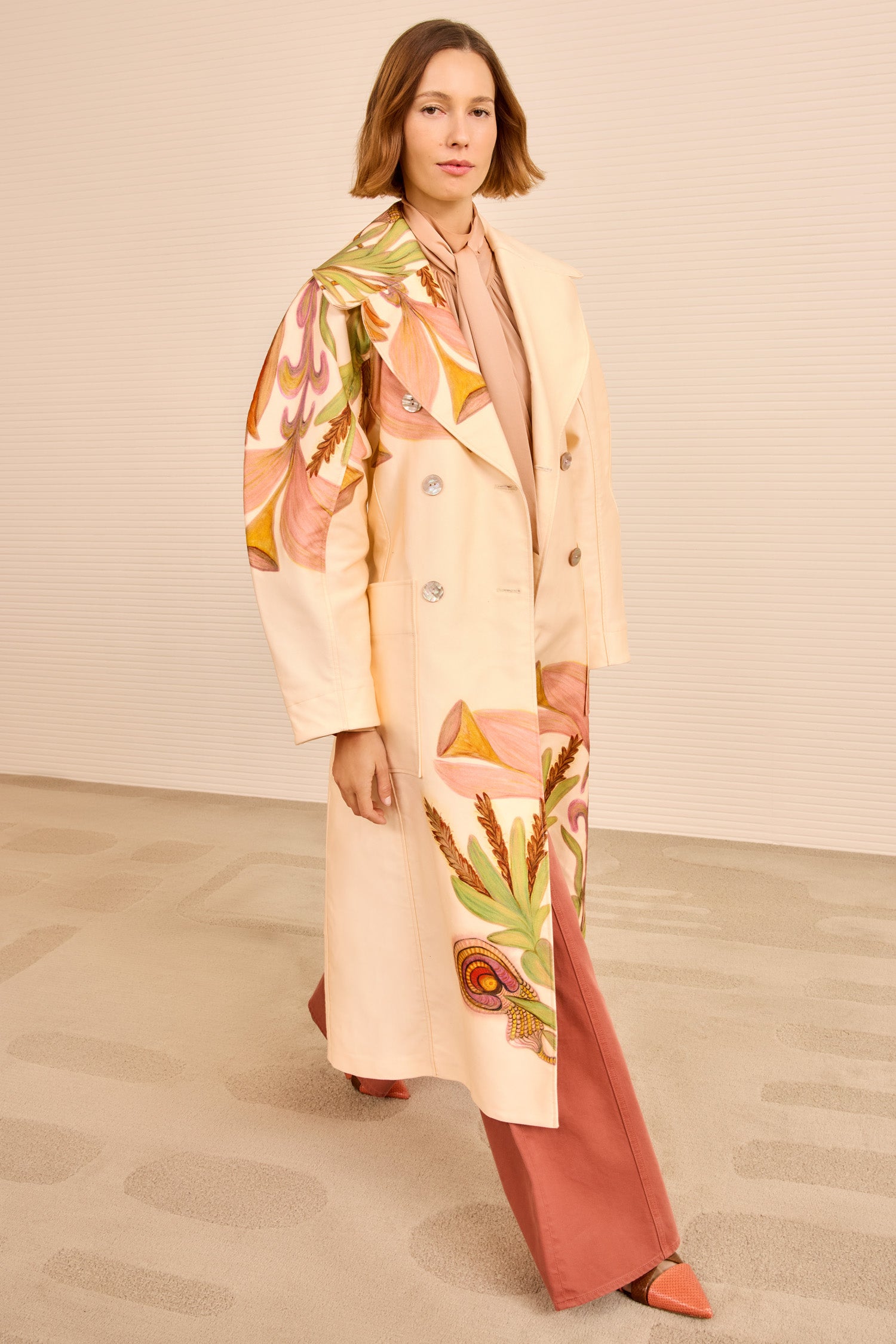 Fleur Belted Trench Coat - Inner Nature