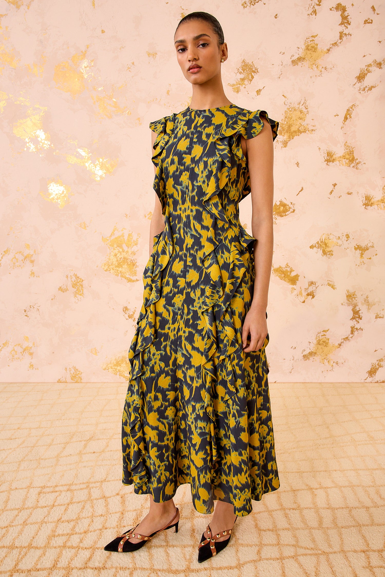 Ulla Johnson Flo Sleeveless Midi Dress - Verdite