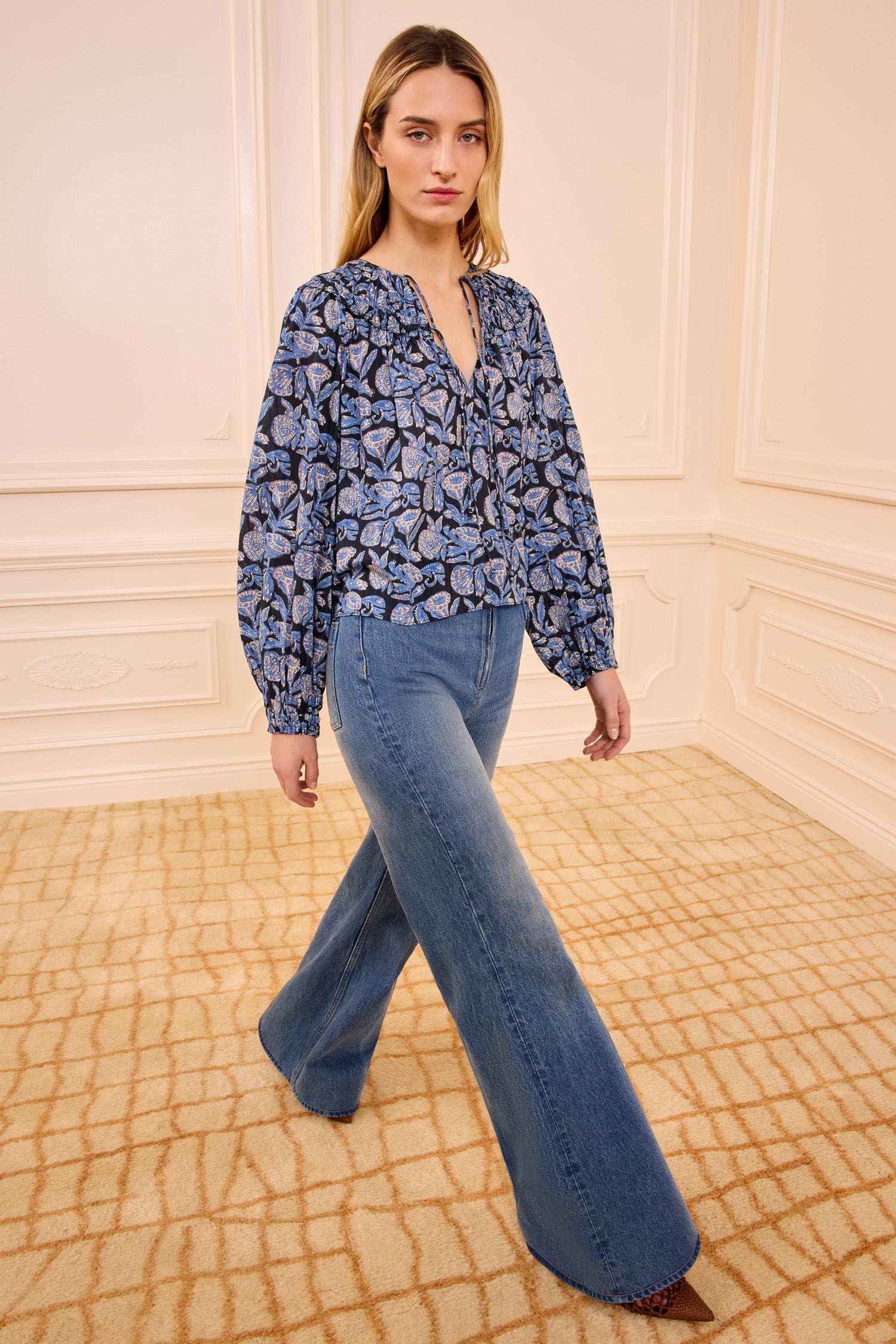 Florelle Cotton Blouse - Zinnia