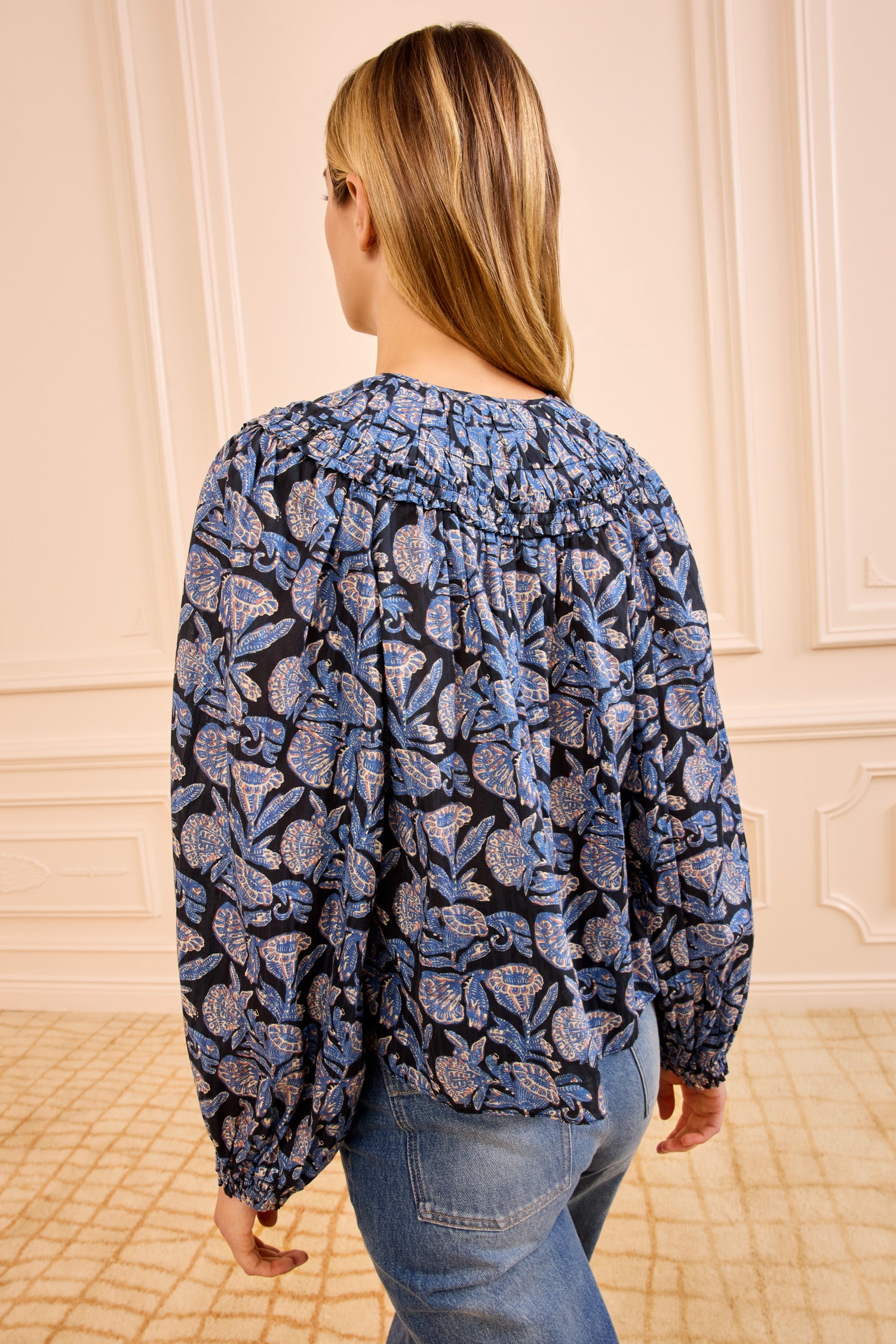 Ulla Johnson Florelle Cotton Blouse - Zinnia