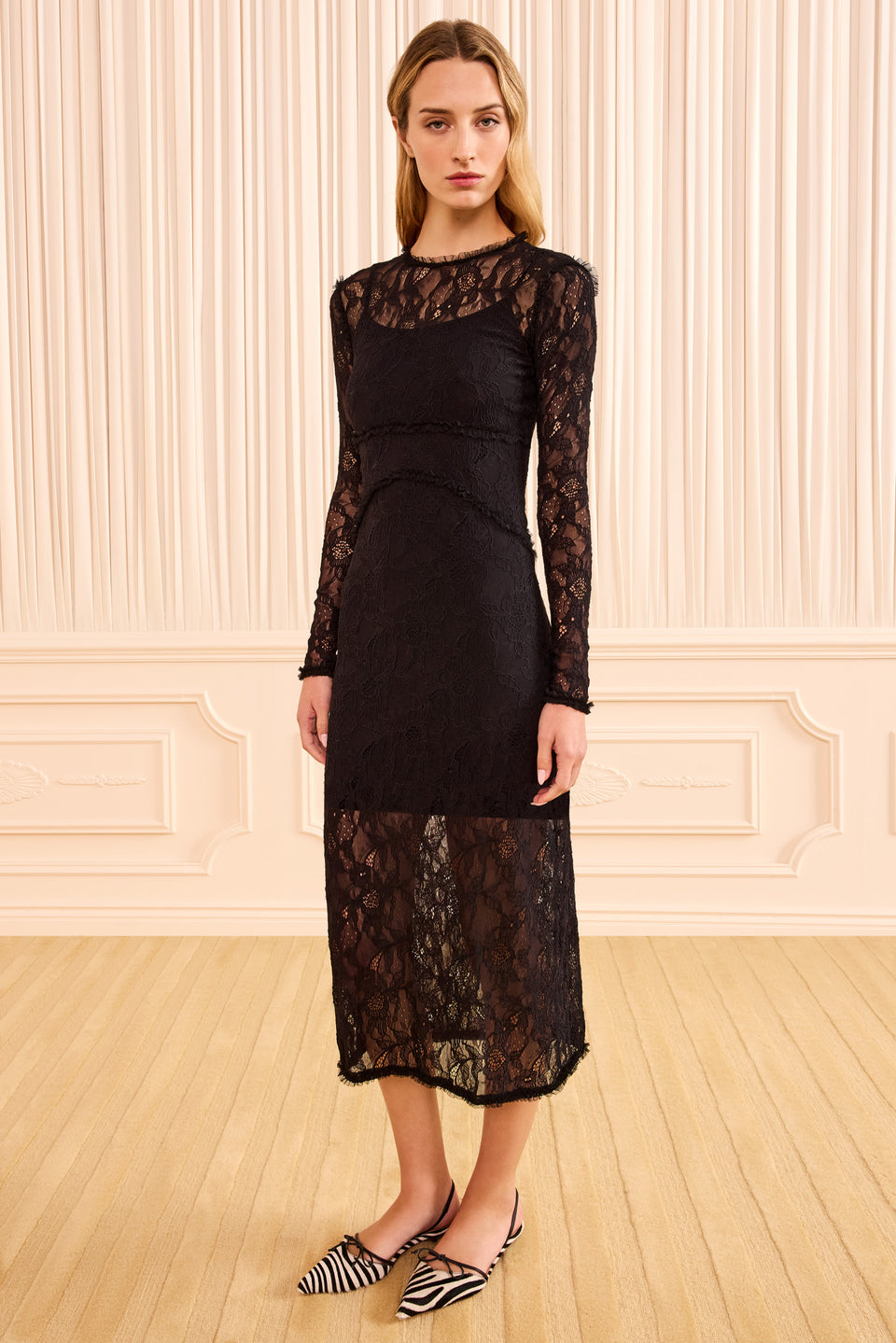 Francoise LS Dress - Noir