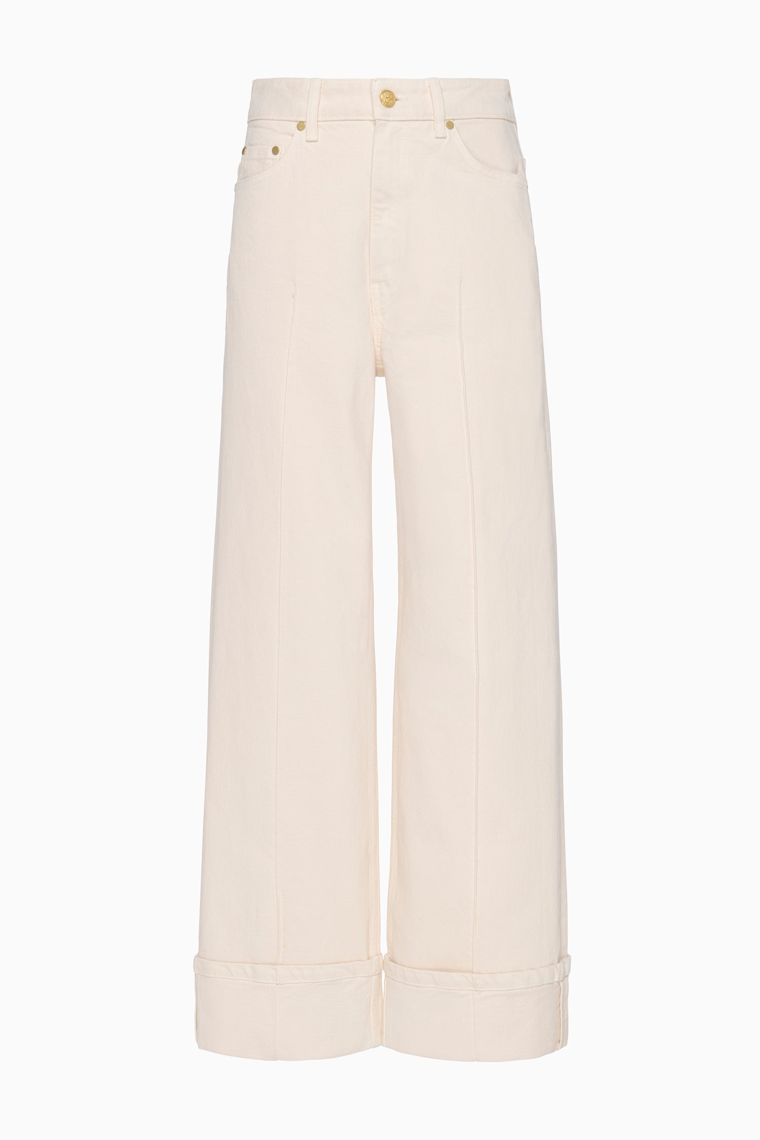 Genevieve Stretch Pintuck Jean Cowrie