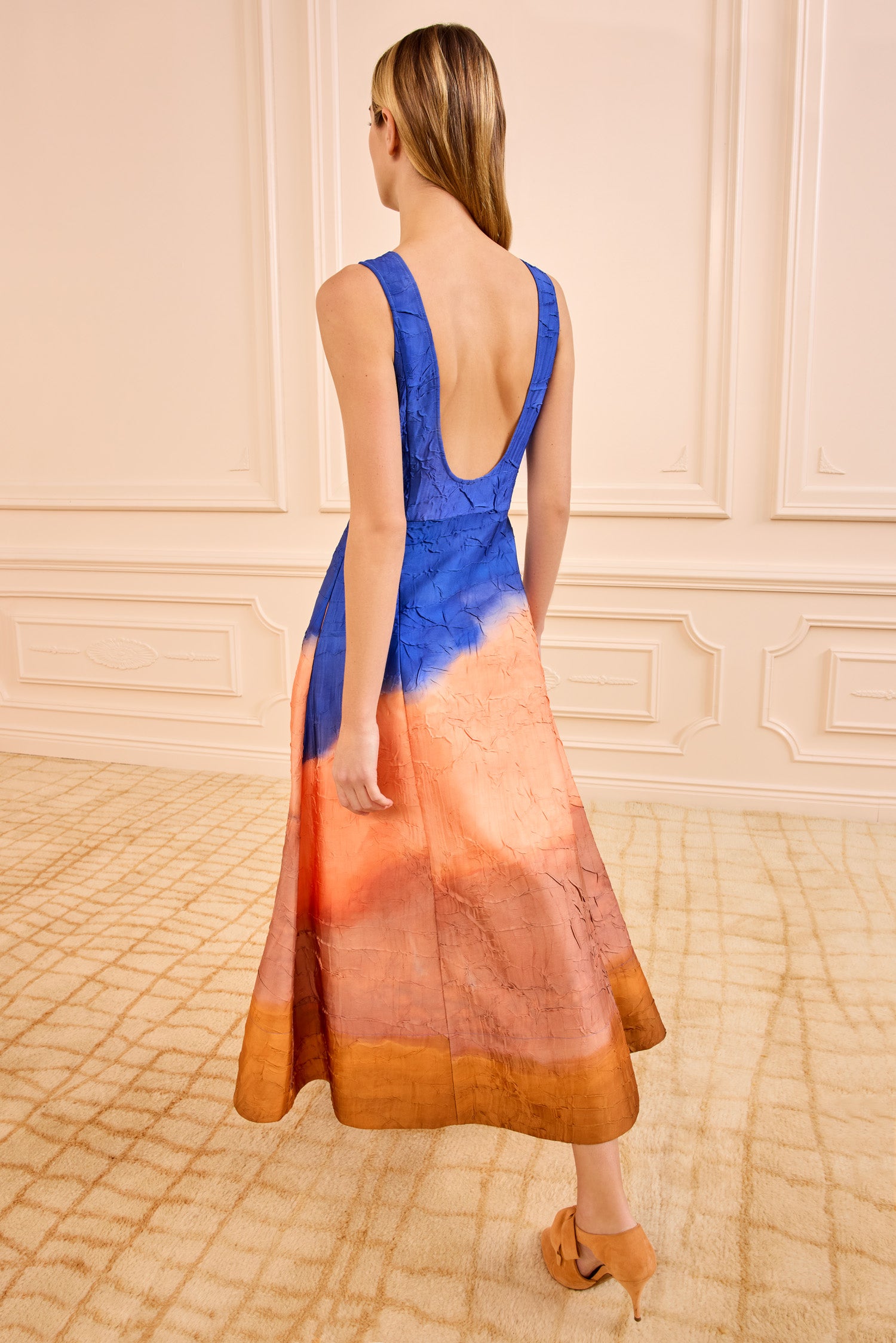 Georgia Satin Midi Dress - Moontide