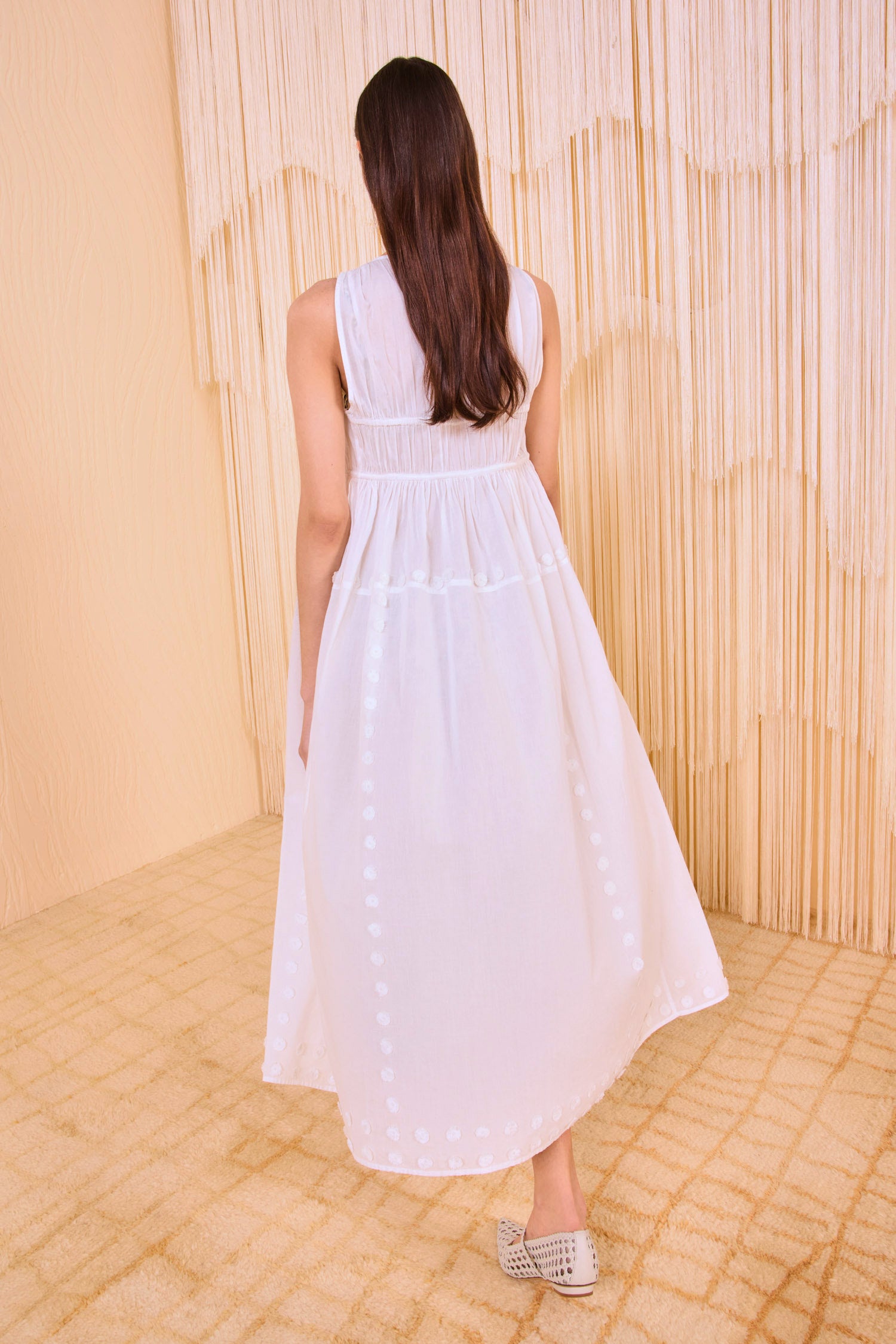 Gillian Sleeveless Dress Coverup - Pristine