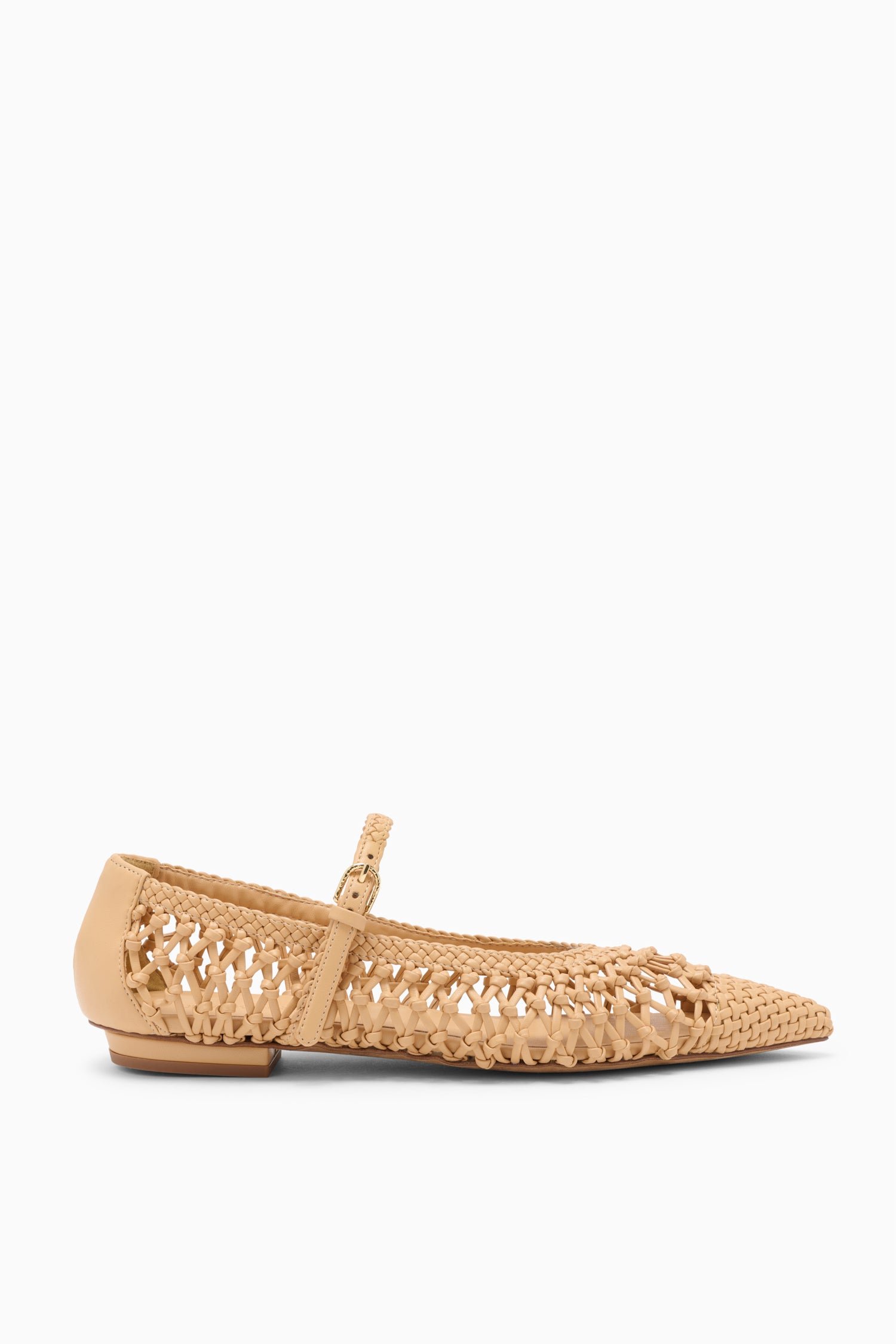Gracie Hand Knotted Ballet Flat Miele