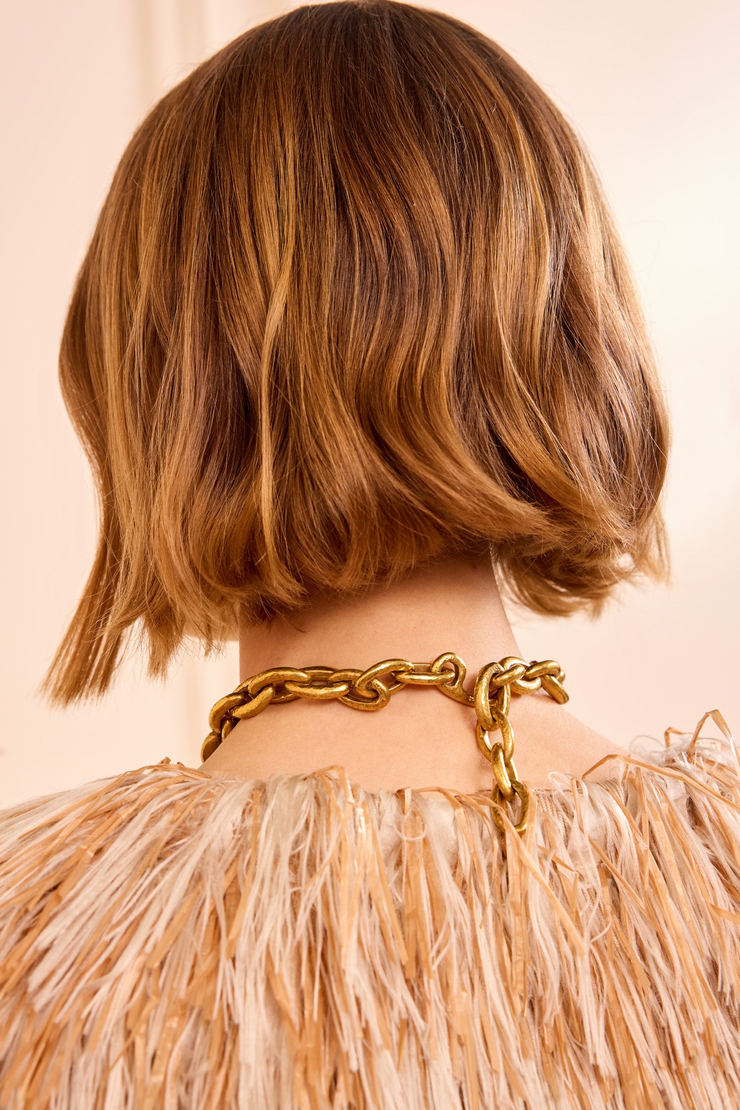 Ulla Johnson Gradient Oval Brass Necklace - Brass