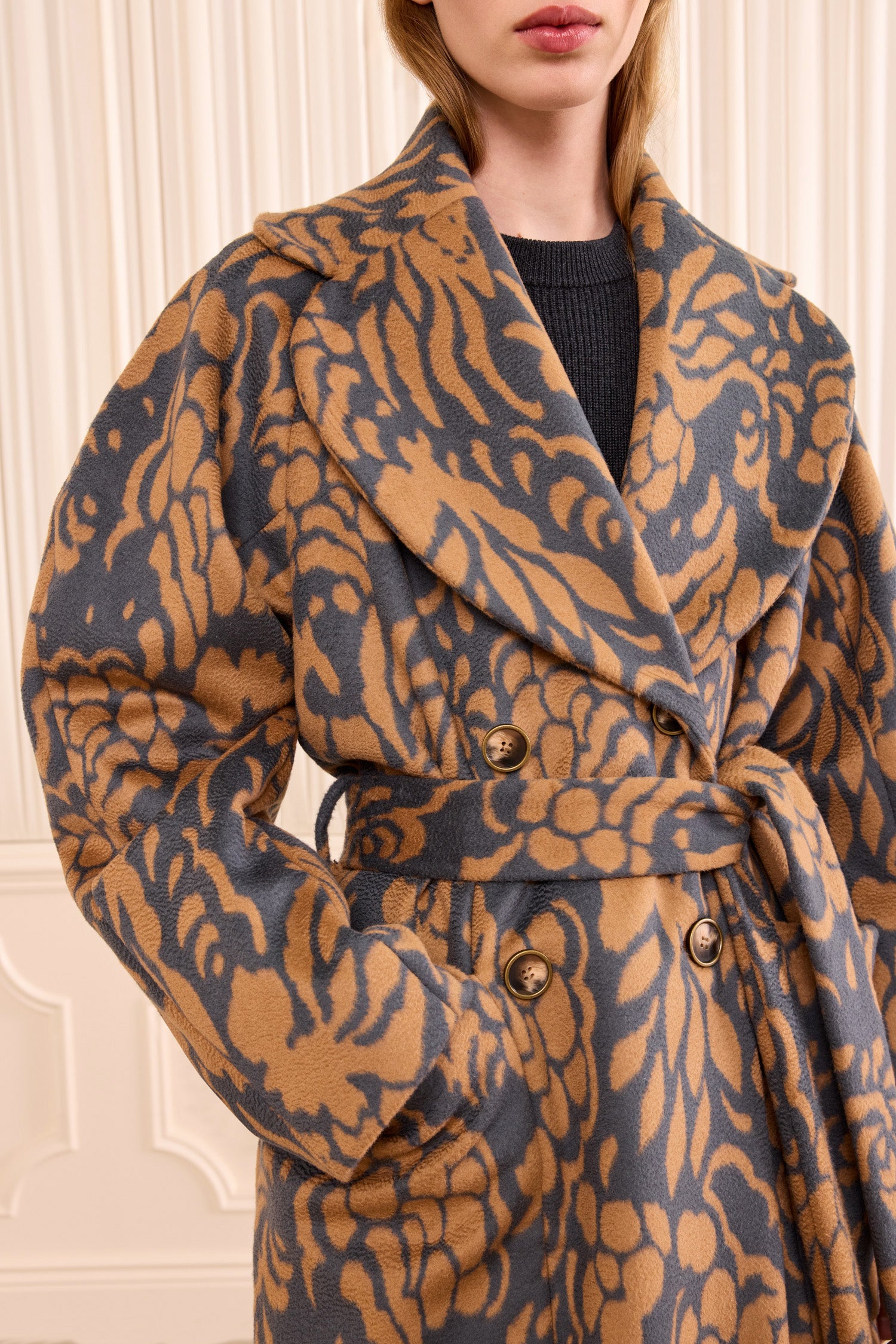 Ulla Johnson Harper Wool Coat - Pewter