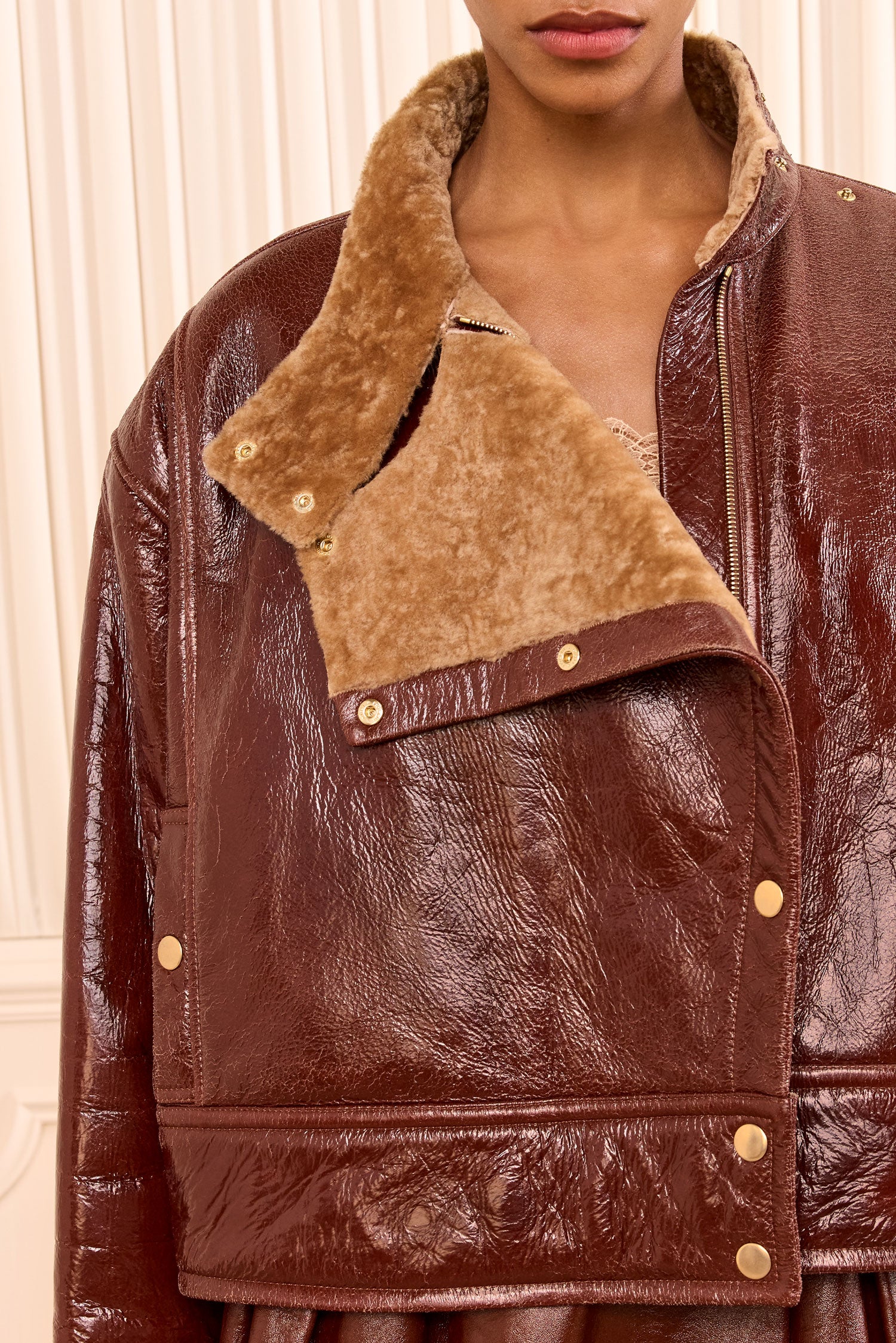 Honora Leather Jacket - Cognac