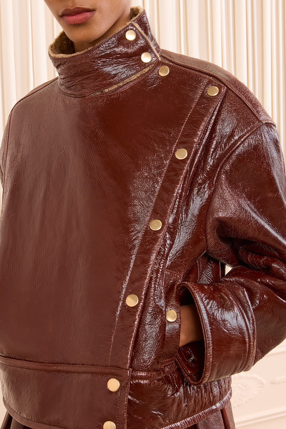 Honora Leather Jacket - Cognac