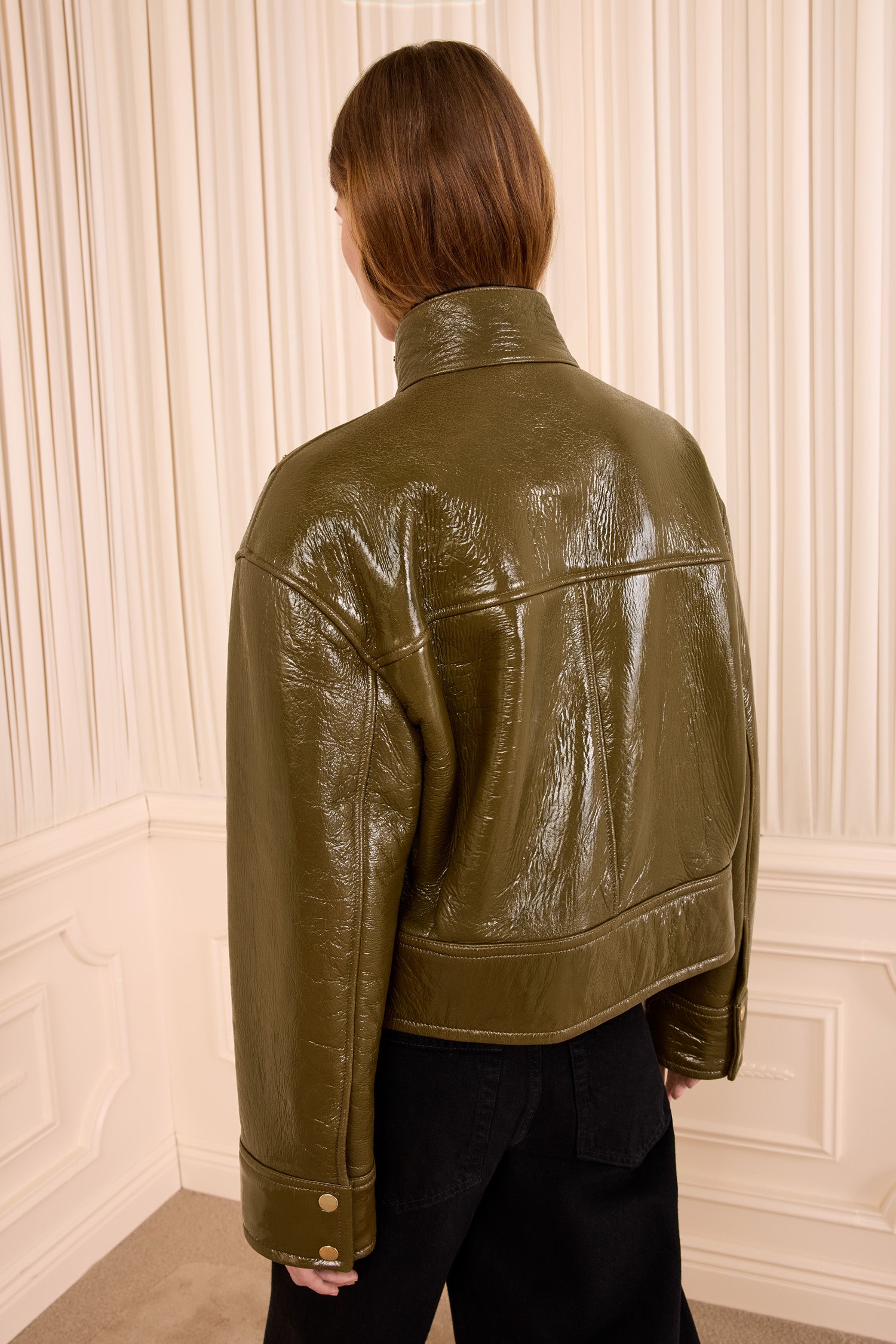 Ulla Johnson Honora Leather Jacket - Lichen
