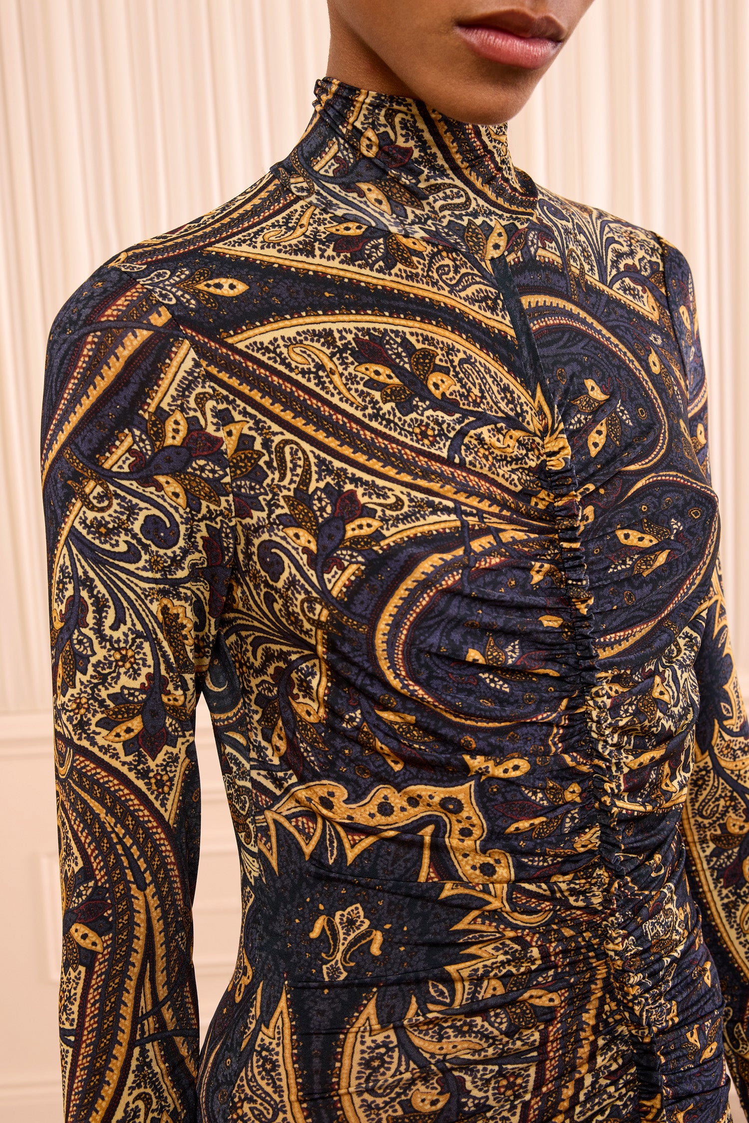 Ulla Johnson Ida Long Sleeve Jersey Dress - Twilight Paisley