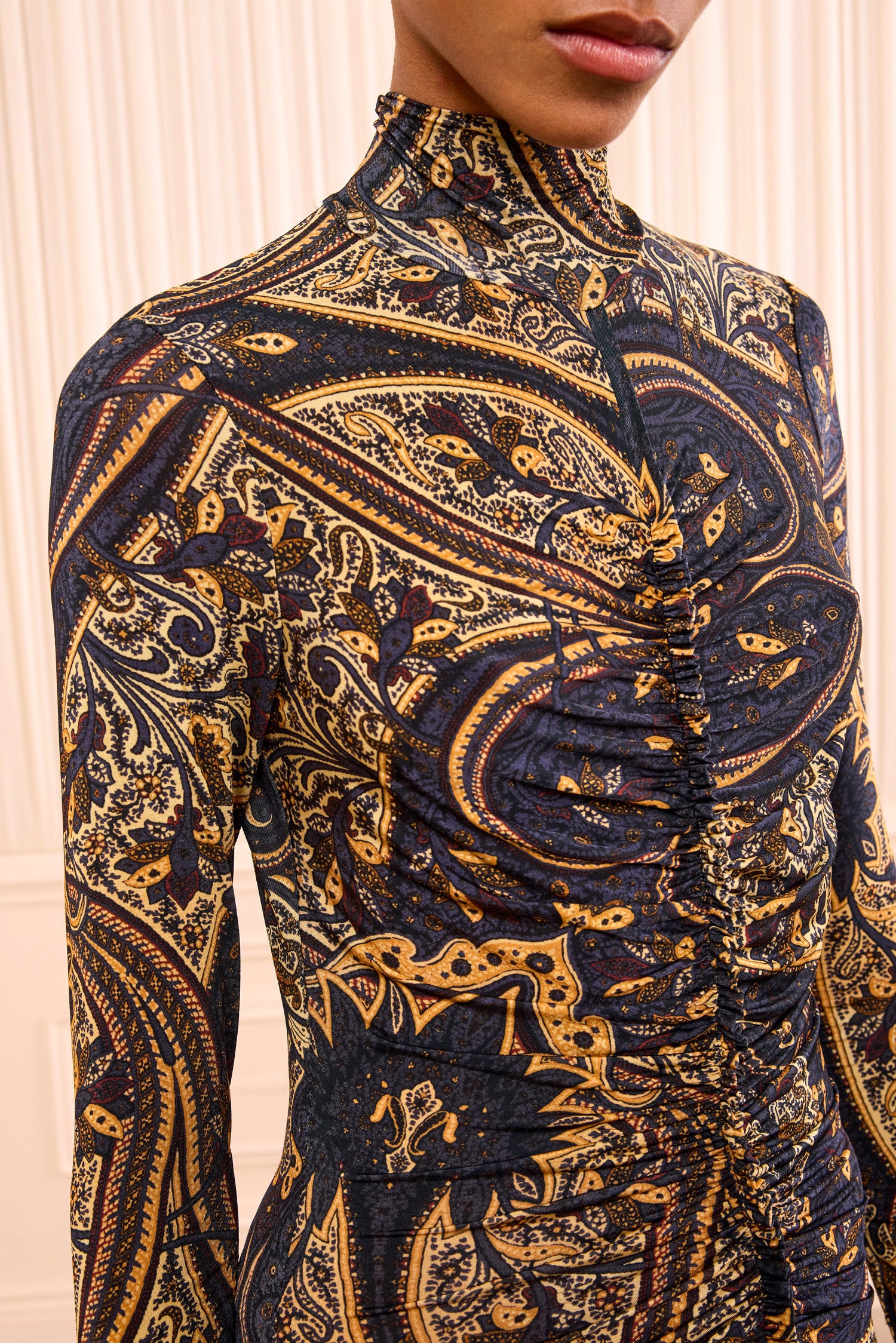 Ulla Johnson Ida Long Sleeve Jersey Dress - Twilight Paisley