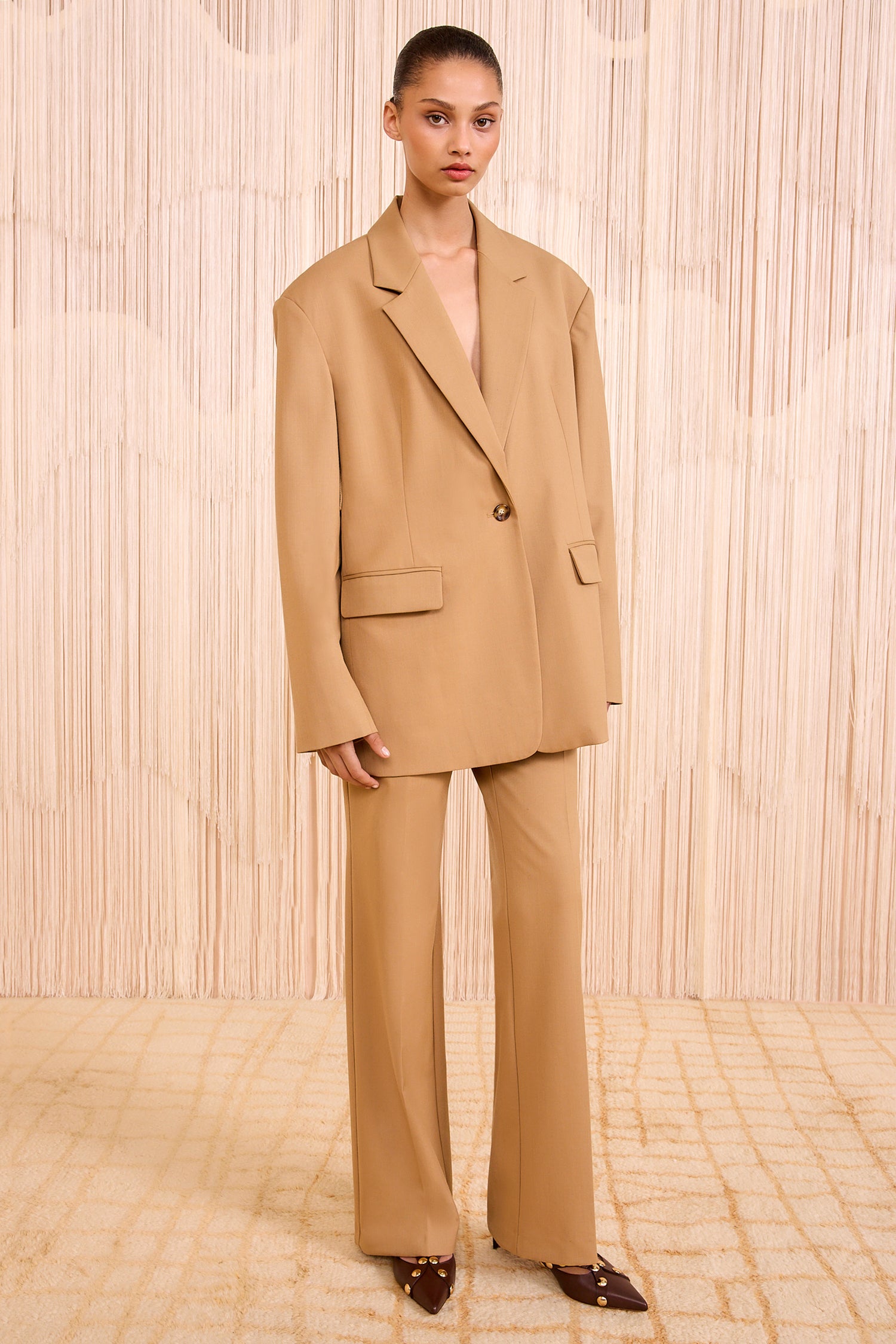 Illana Oversized Jacket - Tobacco