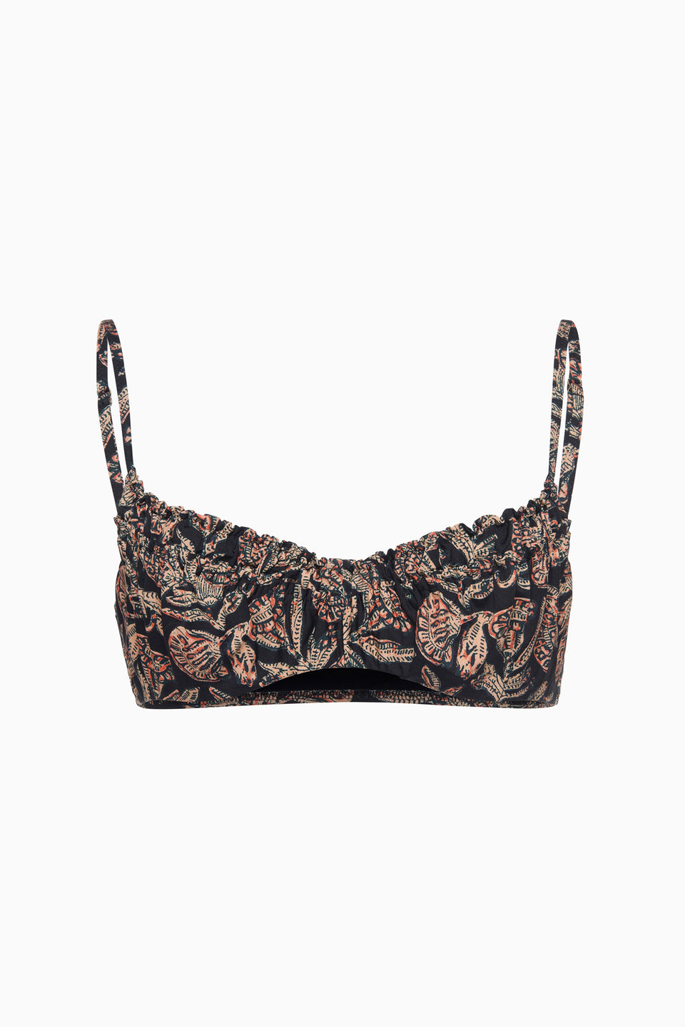 Jaya Ruched Bikini Top - Jasper