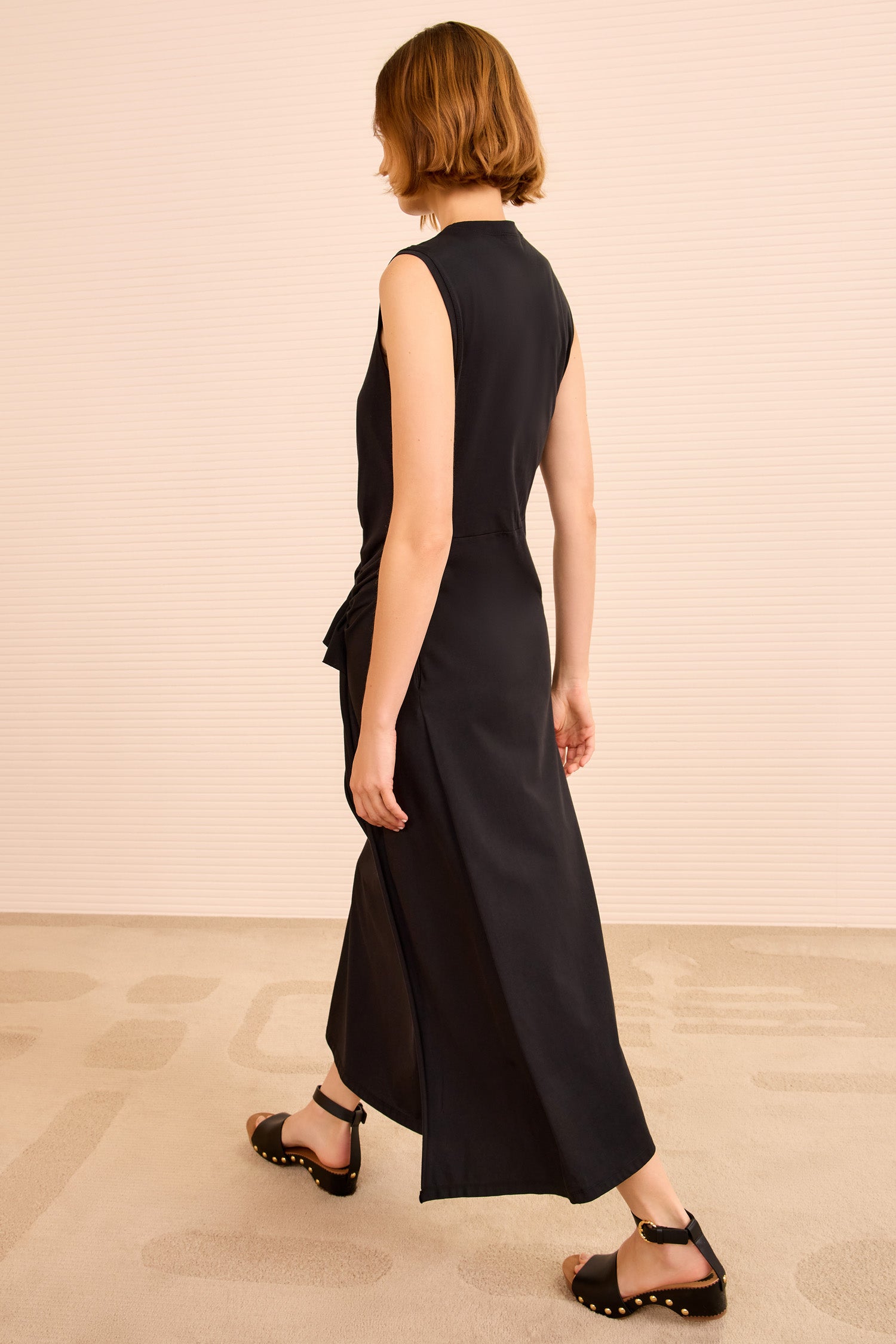 Jeune Ruffled Dress - Noir