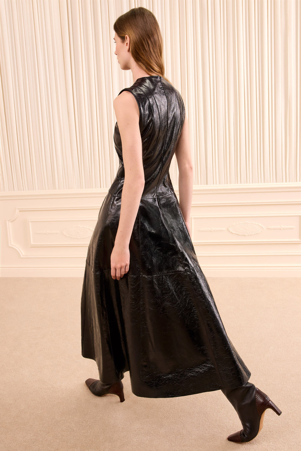 Juliette Leather Dress - Noir
