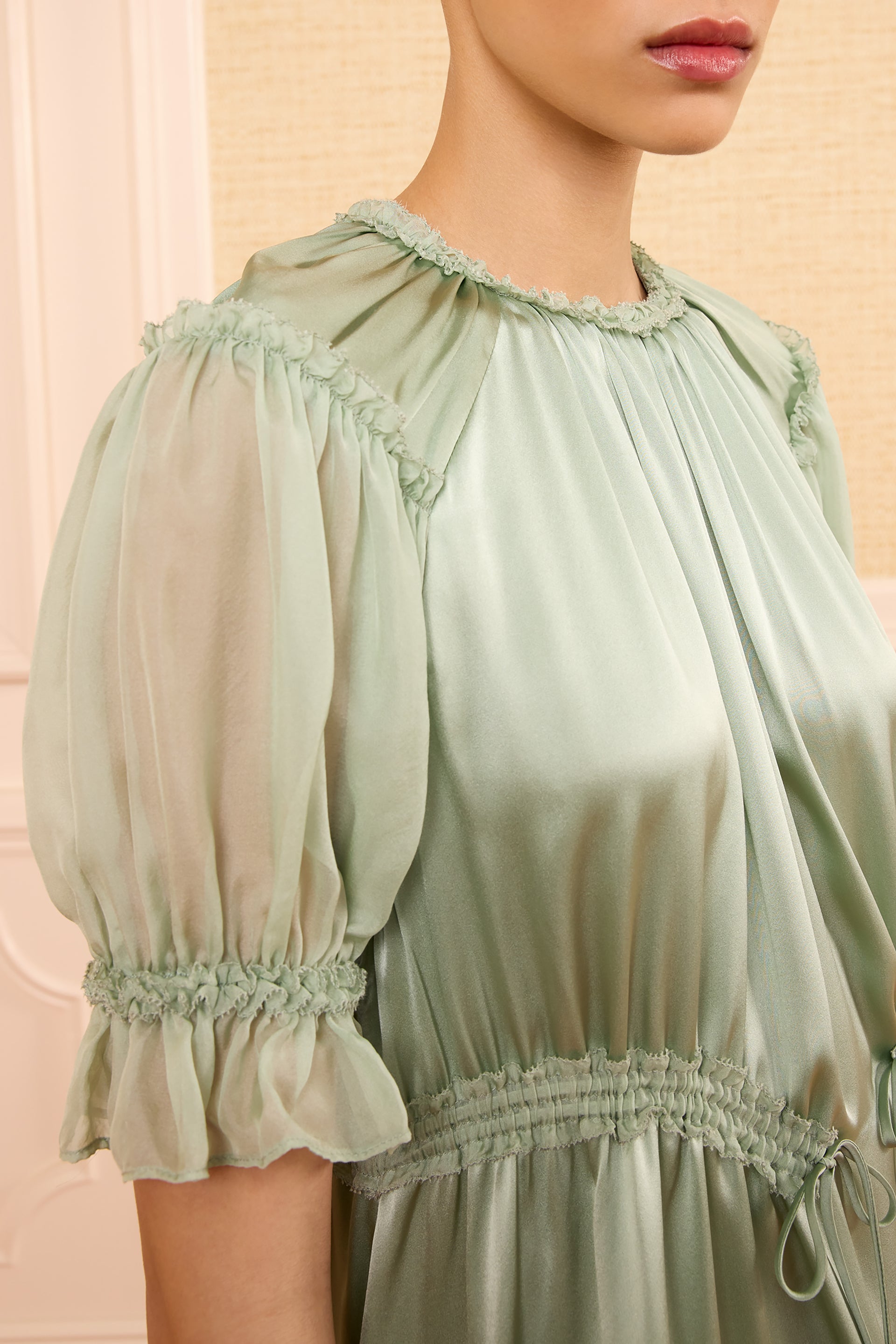 Ulla Johnson Juliette Mini Dress - Celadon