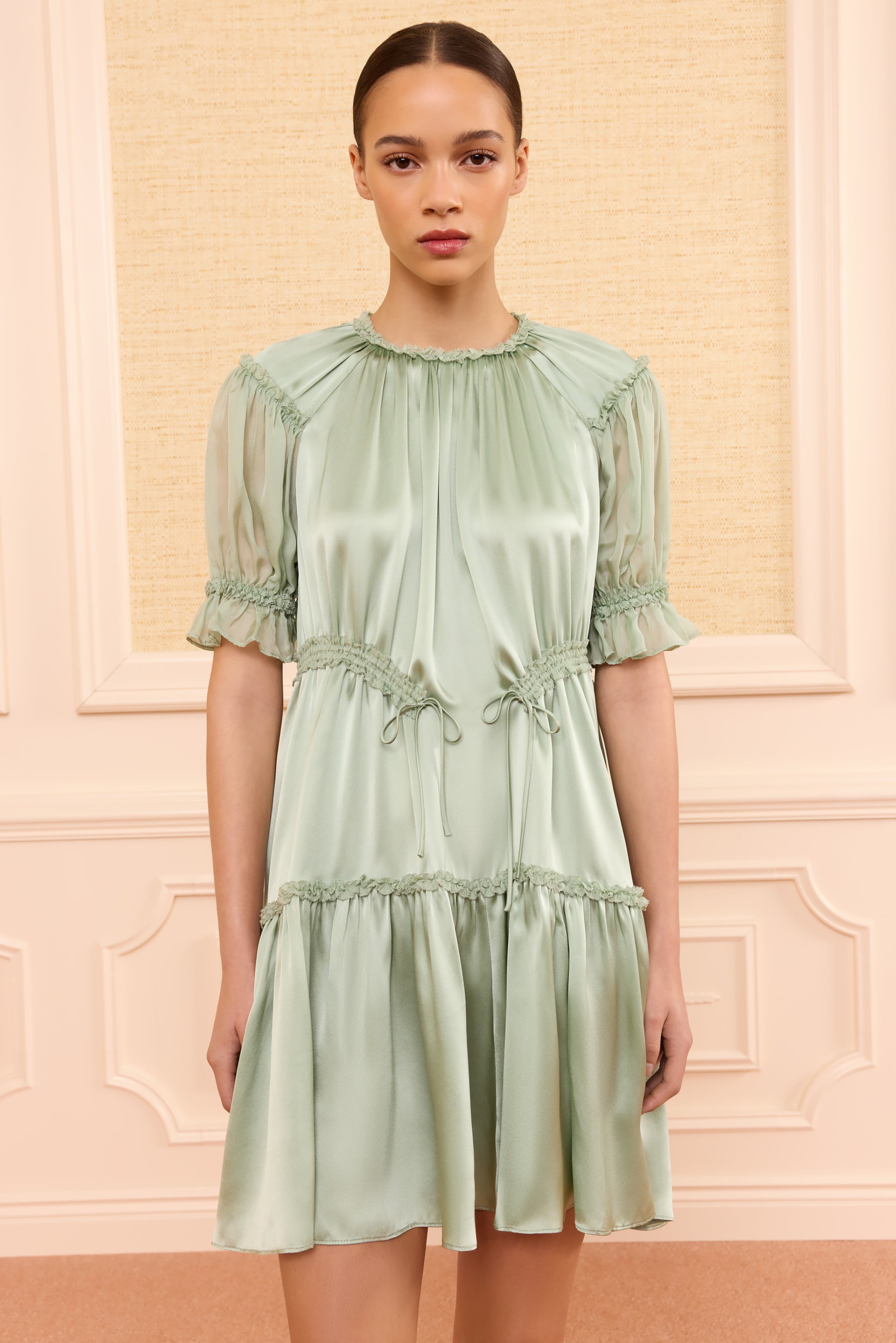Juliette Mini Dress - Celadon