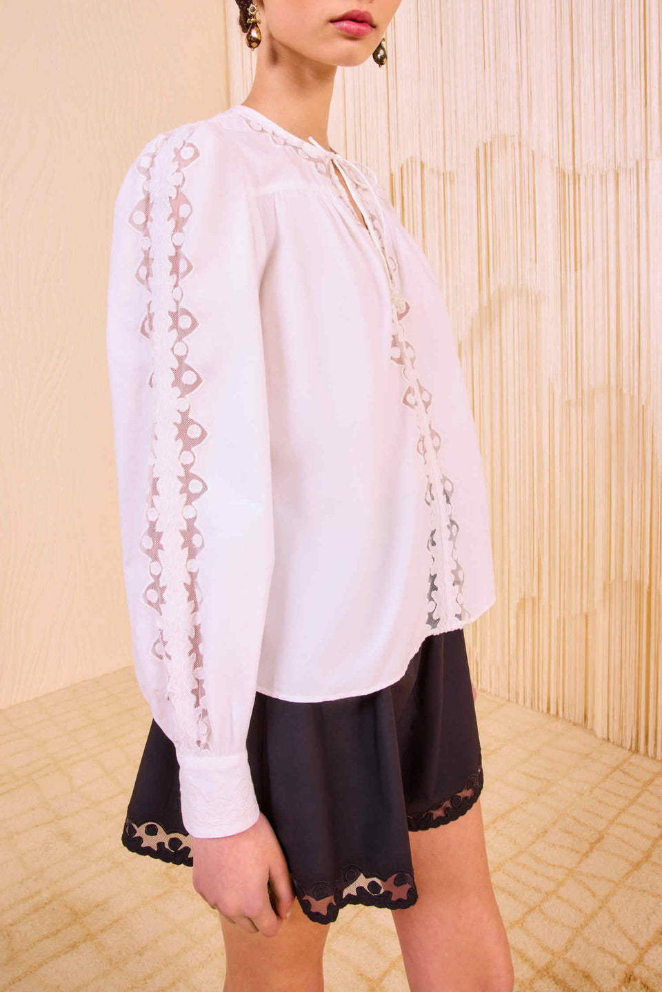 Kady Long Sleeve Blouse - Pristine