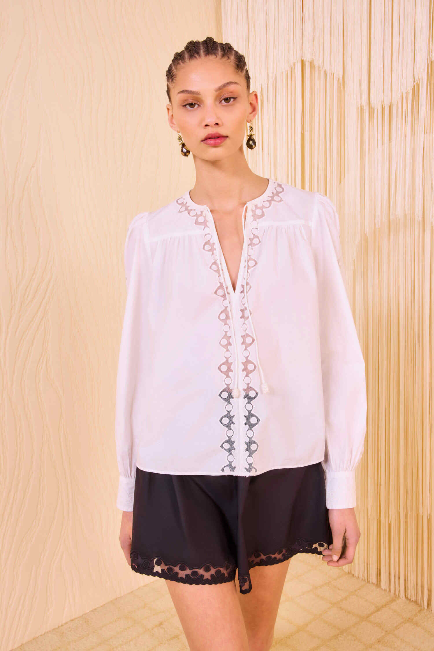 Kady Long Sleeve Blouse - Pristine