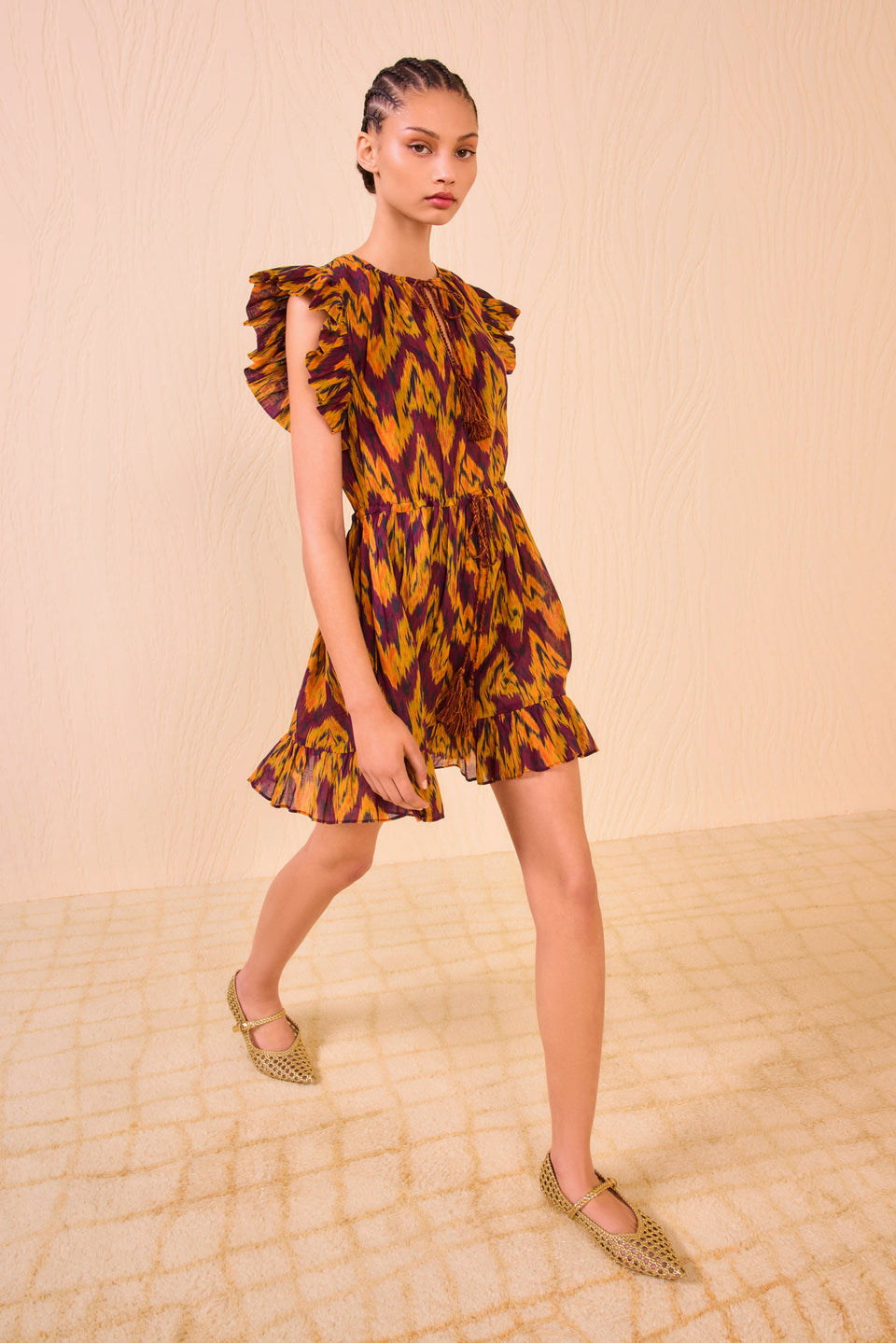 Kalina Mini Dress Coverup - Terra