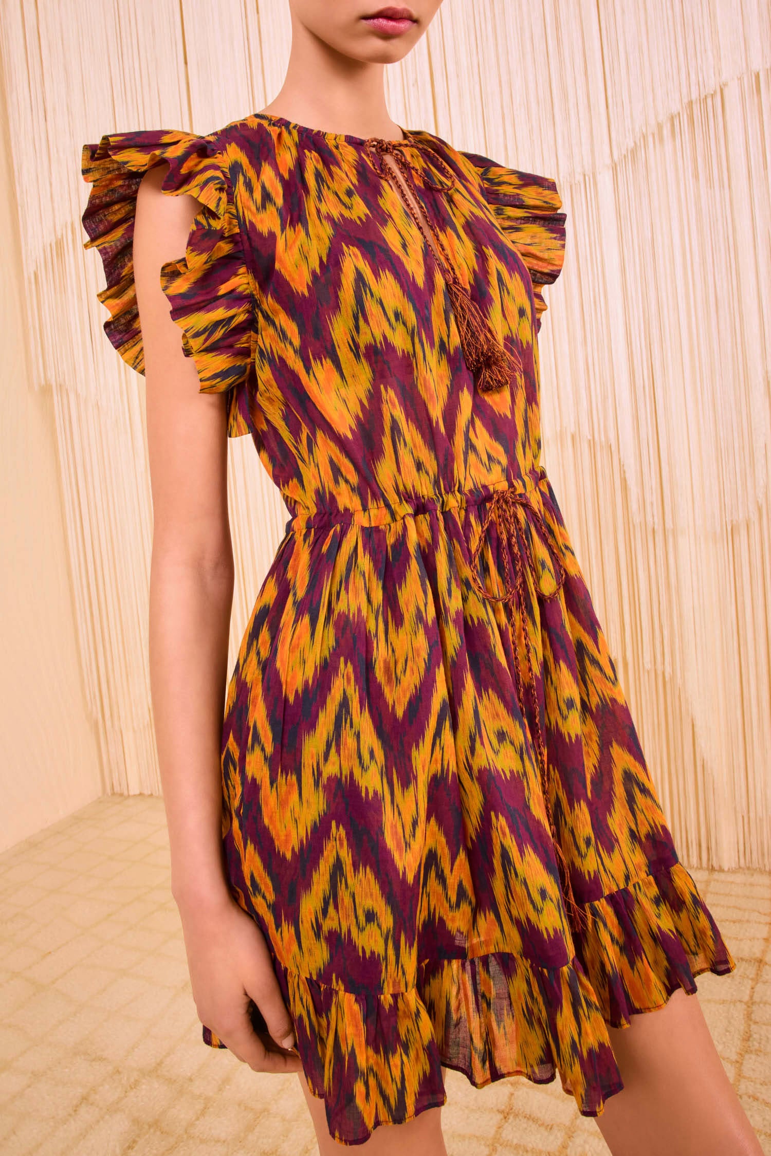 Ulla Johnson Kalina Mini Dress Coverup - Terra