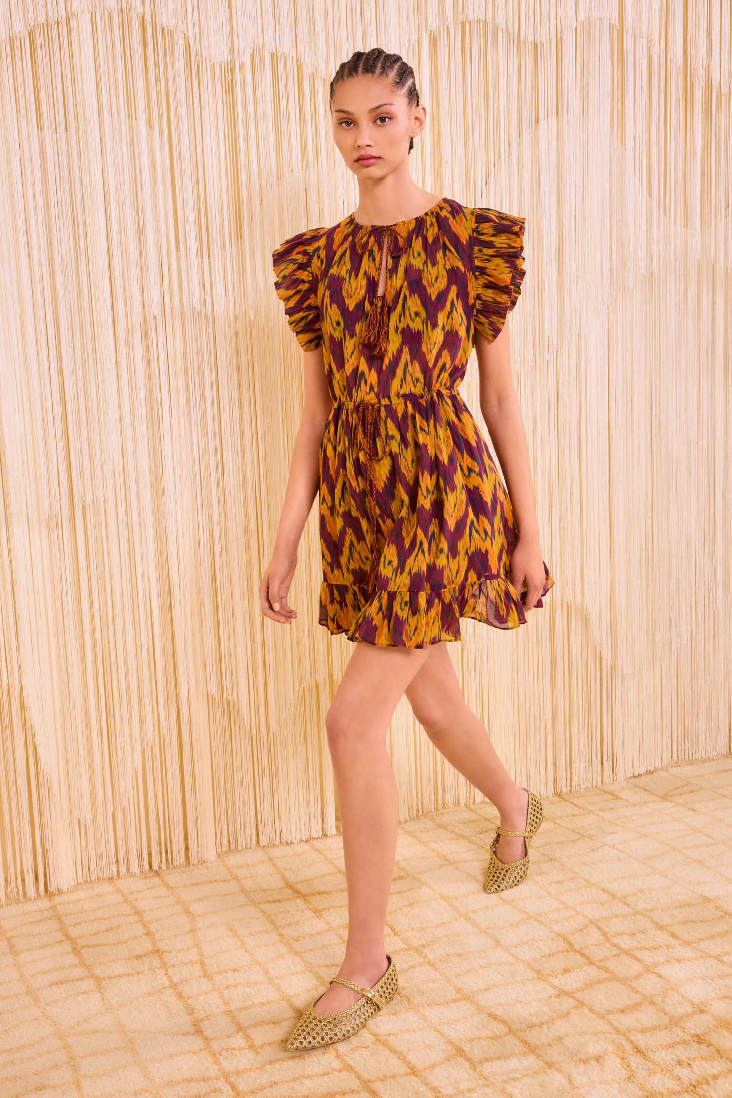 Kalina Mini Dress Coverup - Terra
