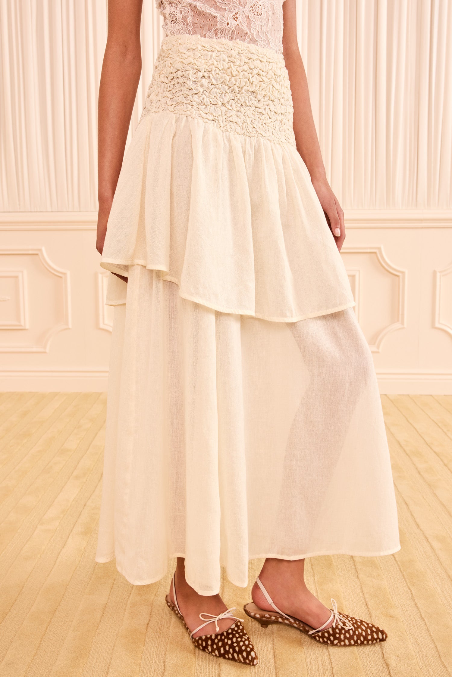 Ulla Johnson Kassandra Midi Skirt - Cowrie