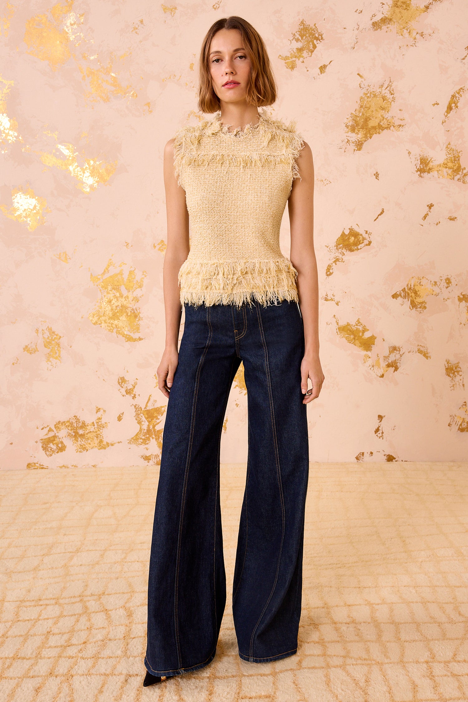 Ulla Johnson トップス Kassi Knit Tweed Sleeveless Top - Lumin Lumin Tweed Knit Top