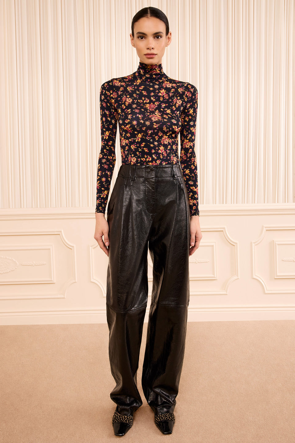 Keiran Leather Pant - Noir