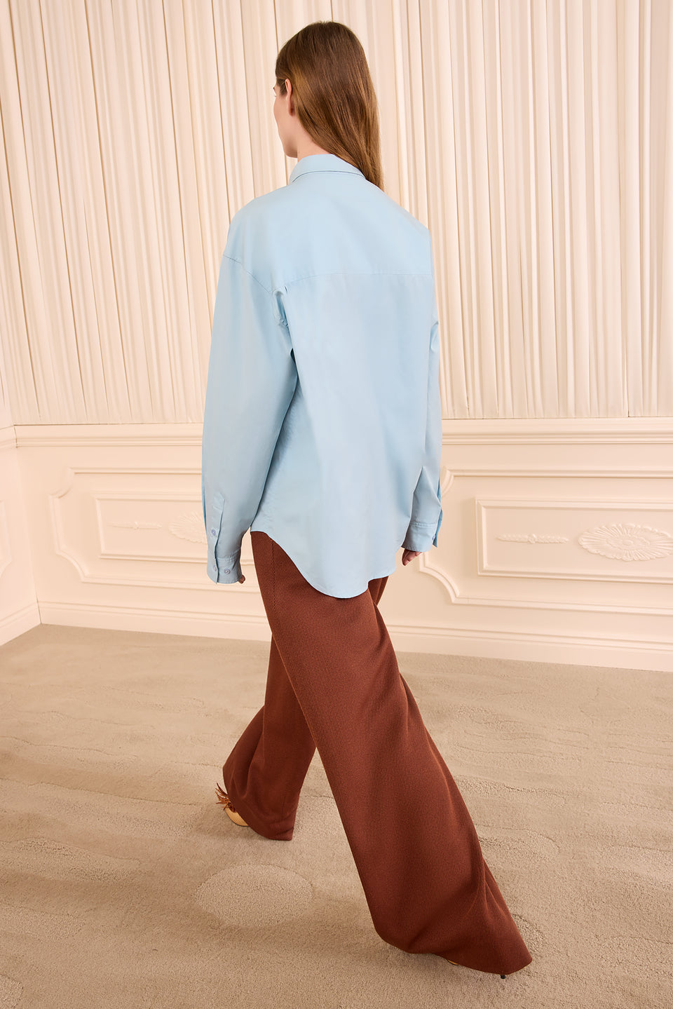 Laia LS Cotton Blouse - Heron