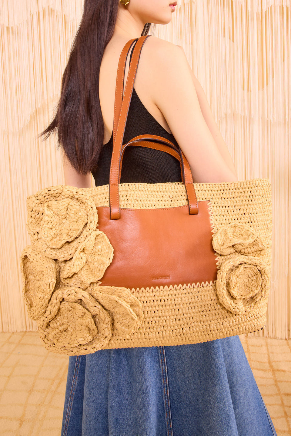 Lali Raffia E/W Tote - Natural