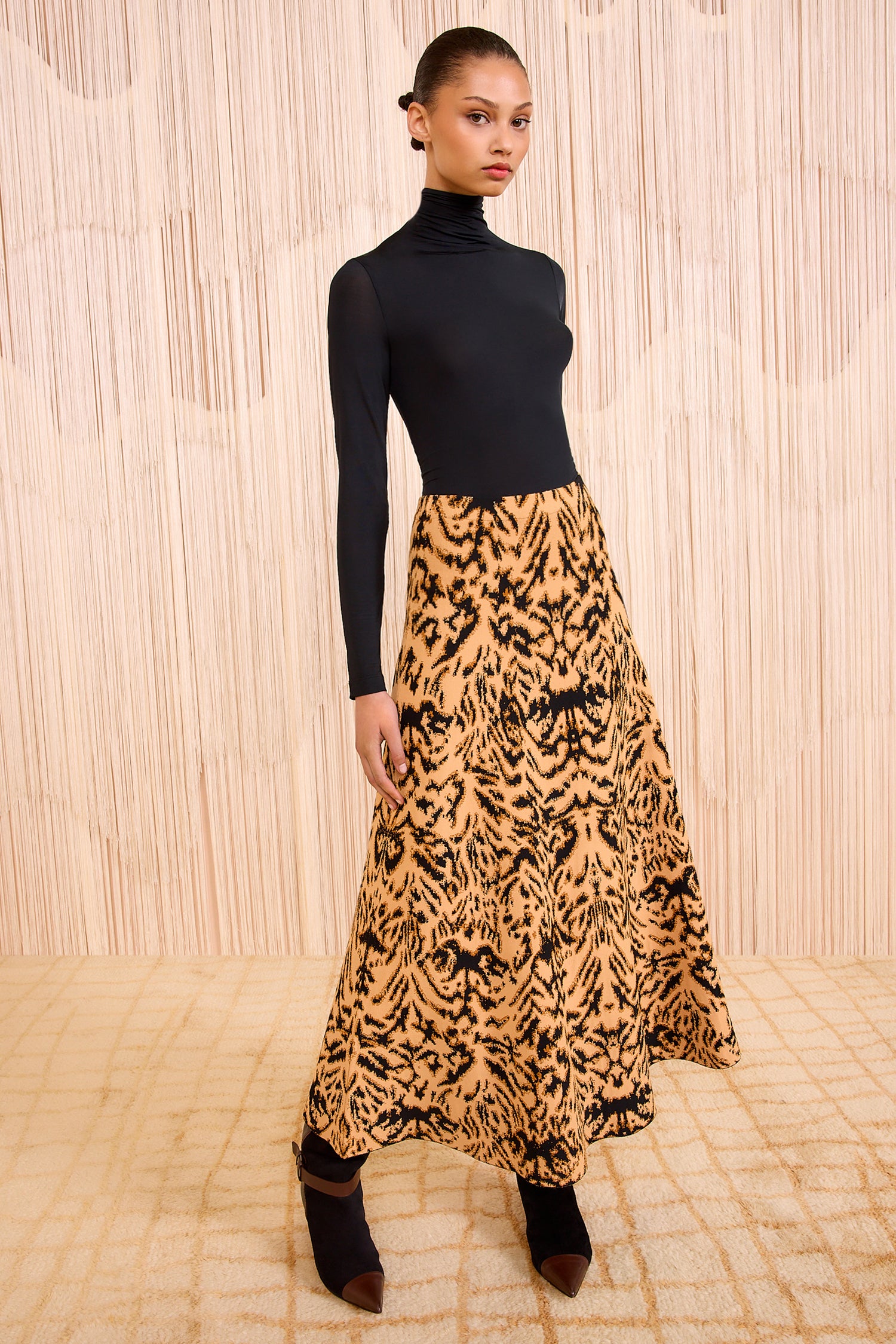 Lani Jacquard Knit Skirt - Bengal