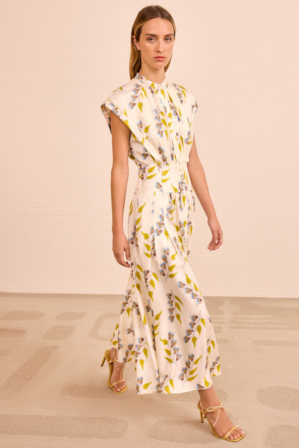 Lausanne Button Up Dress - Infinite Flower