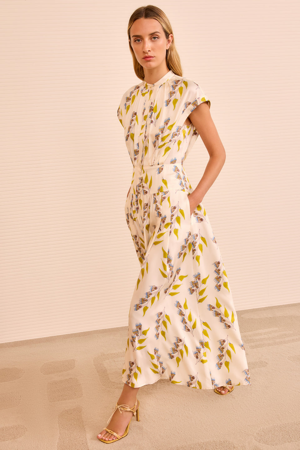 Lausanne Button Up Dress - Infinite Flower