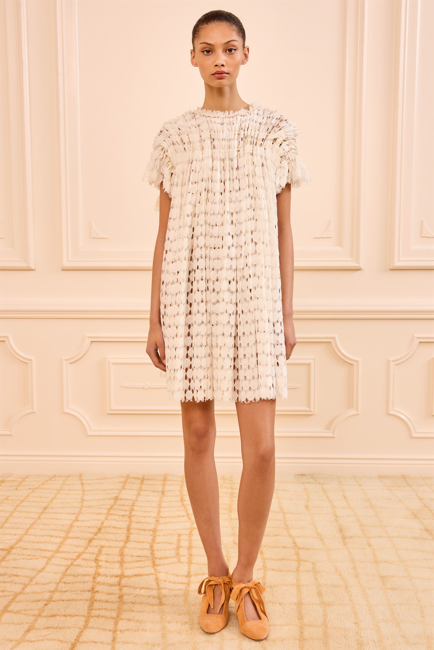 Ulla Johnson Layla Lace Mini Dress - Chalk