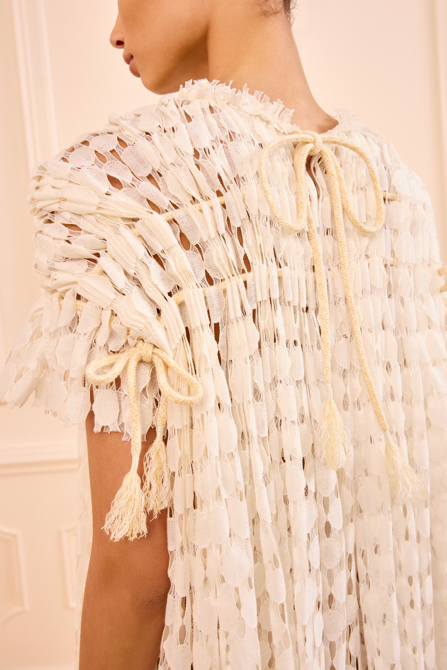 Ulla Johnson Layla Lace Mini Dress - Chalk