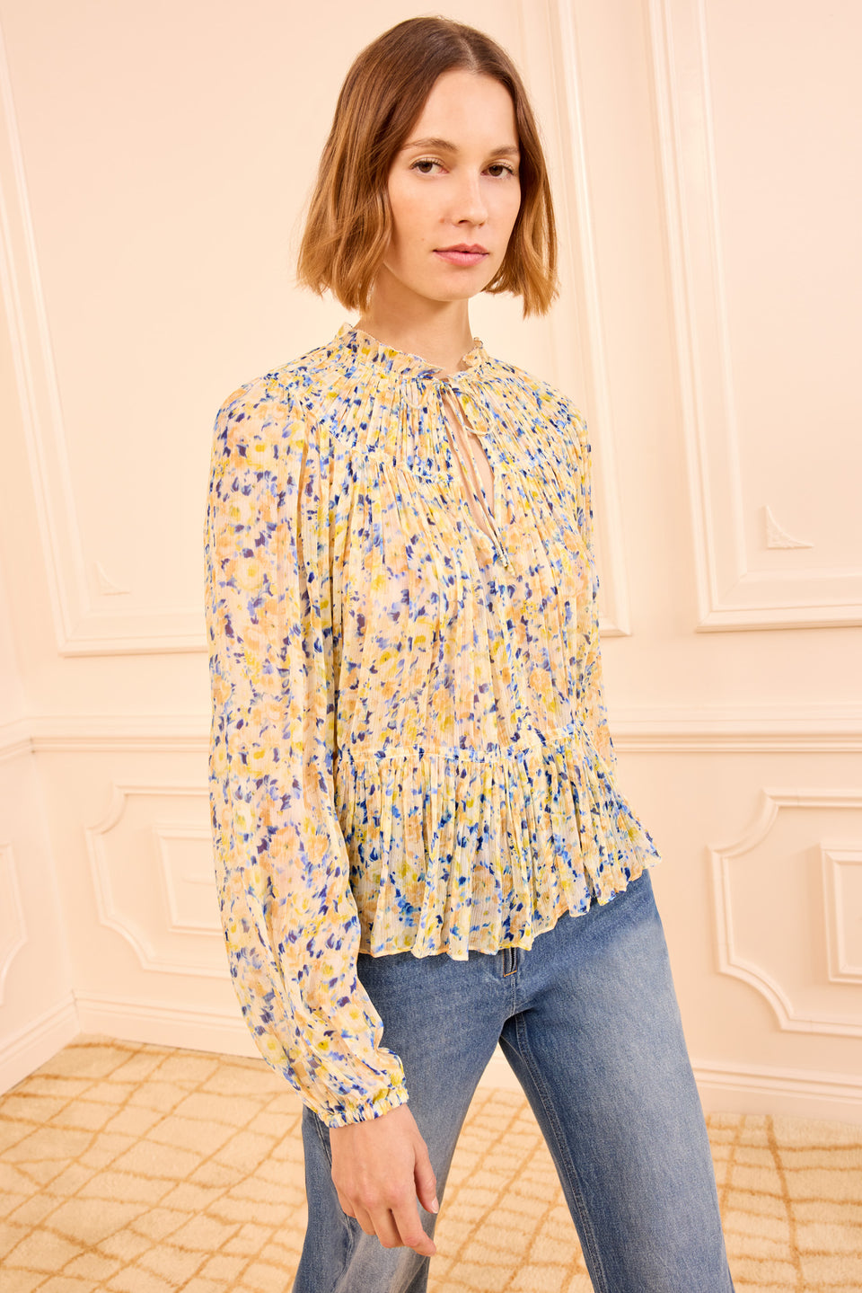 Leandra Silk Blouse - Daffodil